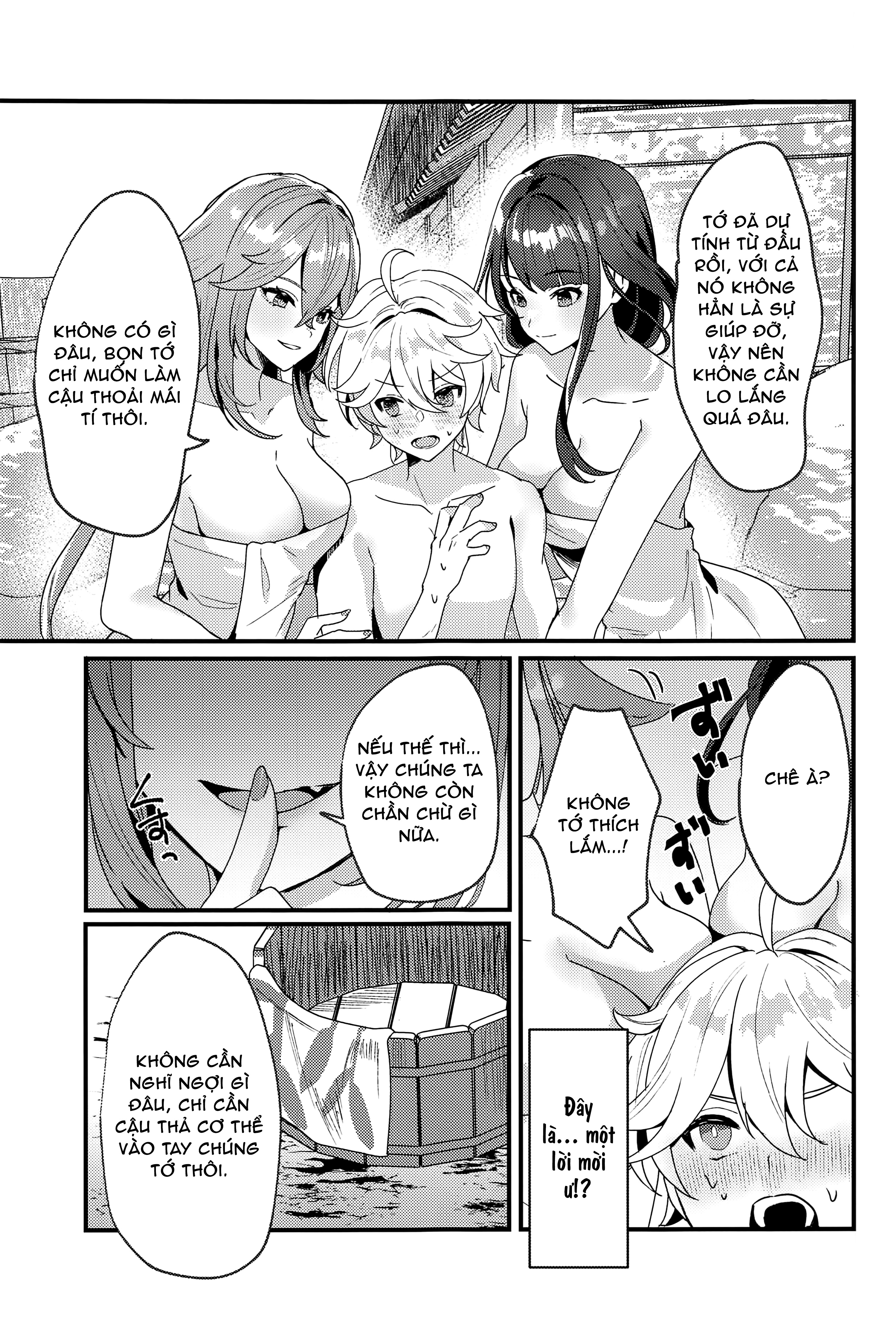 Đọc truyện hentai Kì nghỉ tại suối nước nóng Inazuma - Khổ thân ông cháu:))))