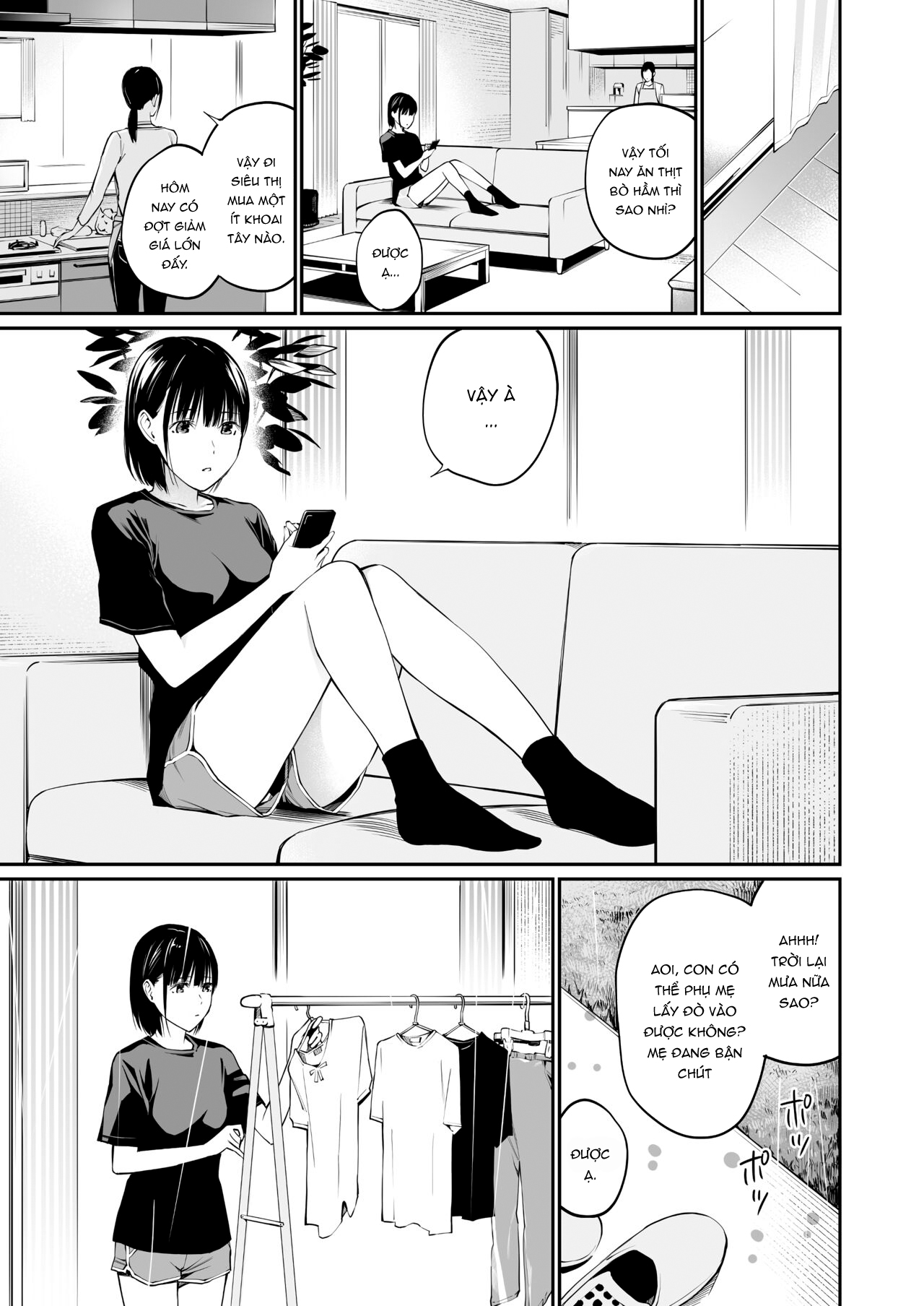 Đọc truyện hentai Tôi lõa thể trong chiều mưa - Oneshot nuột