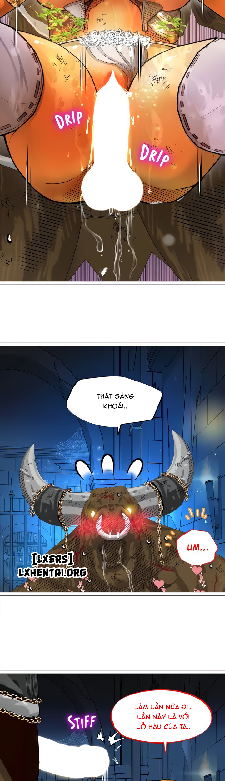 Đọc truyện hentai Nữ Hoàng Dark Elf Và Nô Lệ Orc Chap 31 END
