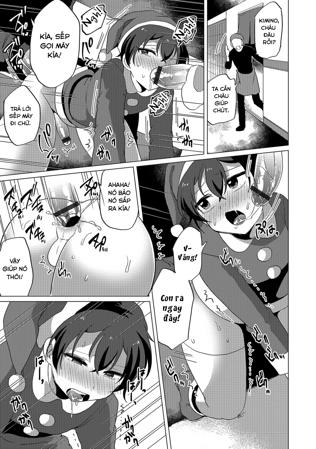 Đọc truyện hentai Miniskirt Santa-kun no Sekkyaku Oneshot