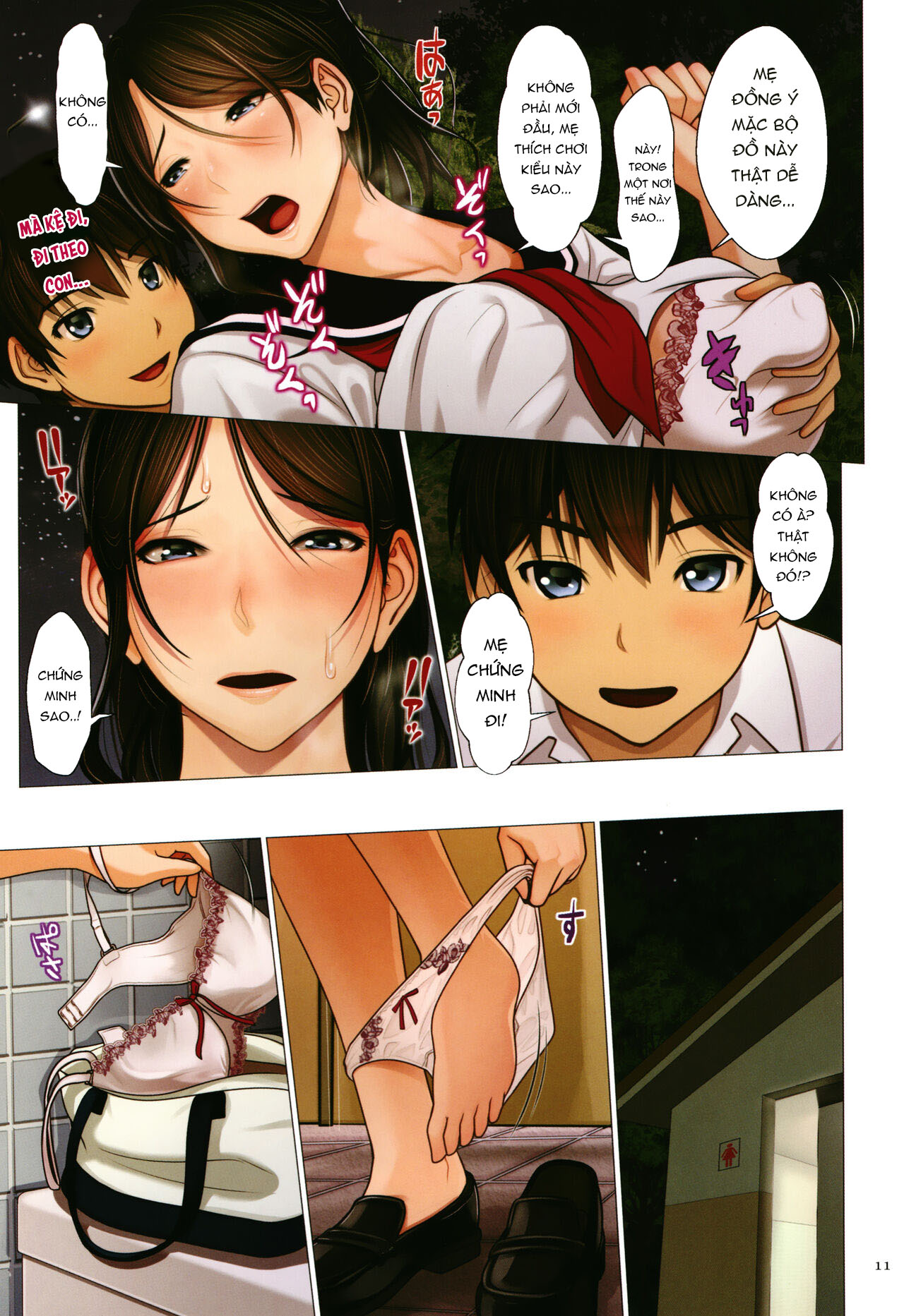 Đọc truyện hentai Lý do mẹ tôi mặc đồ thủy thủ - Oneshot