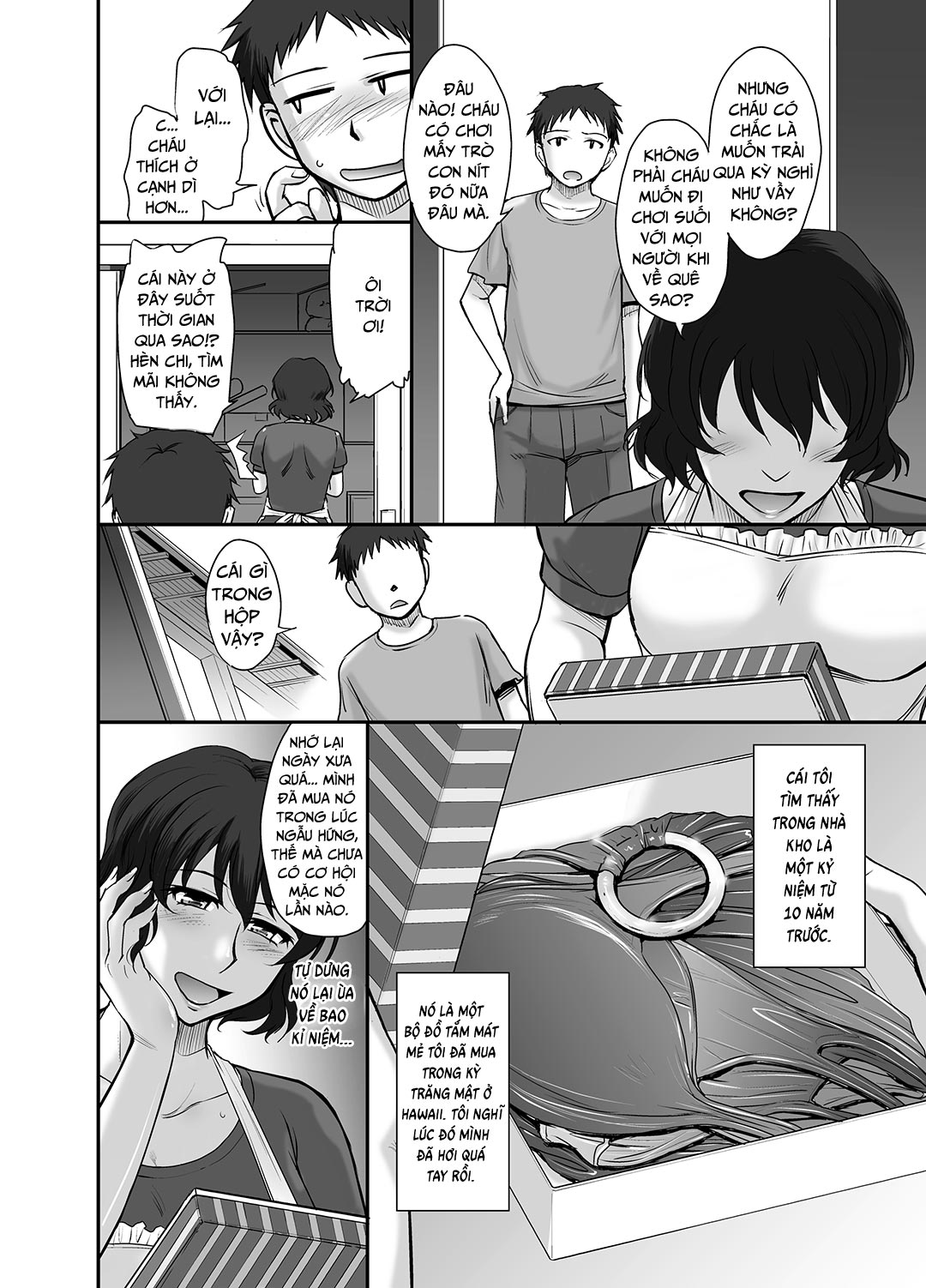 Đọc truyện hentai Kỳ nghỉ hè bỏng tay của dì cháu tôi - Oneshot