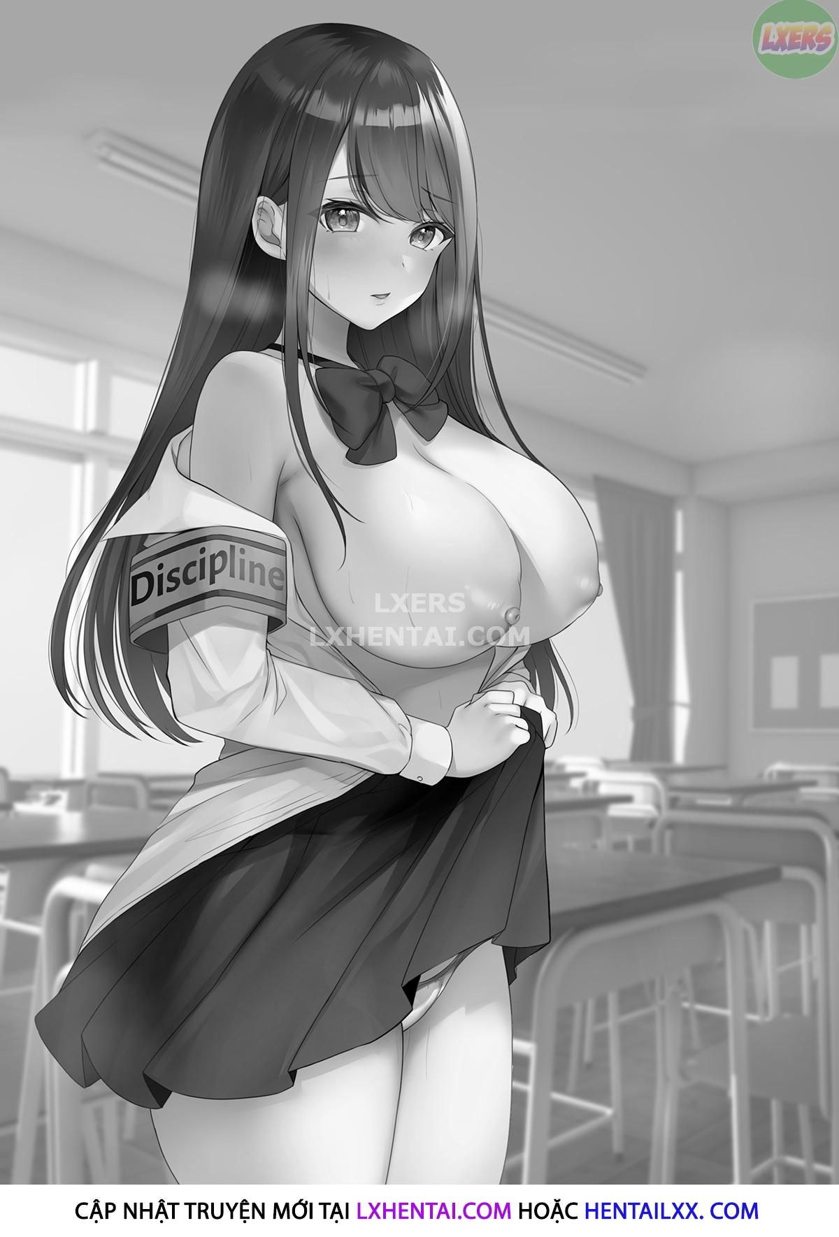 Đọc truyện hentai Stuck After School — A Busty Virgin Hall Monitor Gets Caught Touching Herself - Oneshot