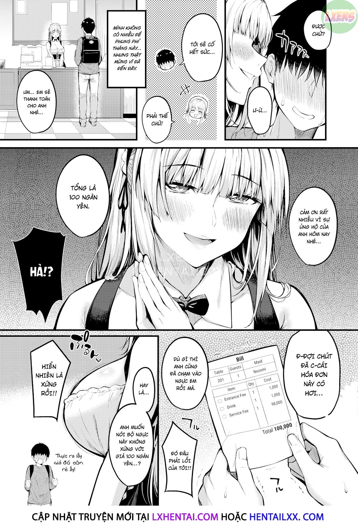 Đọc truyện hentai Dịch vụ hầu gái mại dâm - Oneshot