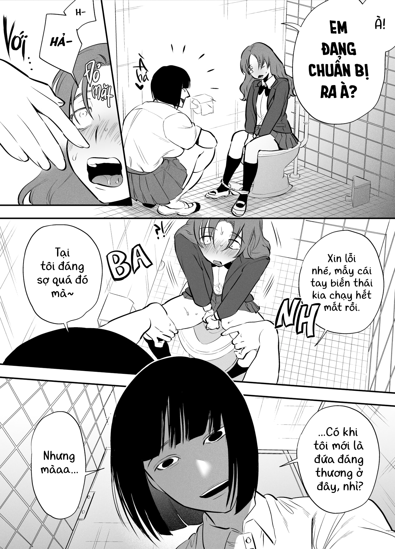 Đọc truyện hentai Mình, WC, và futanari Hanako-san - Sợ wa sợ wa