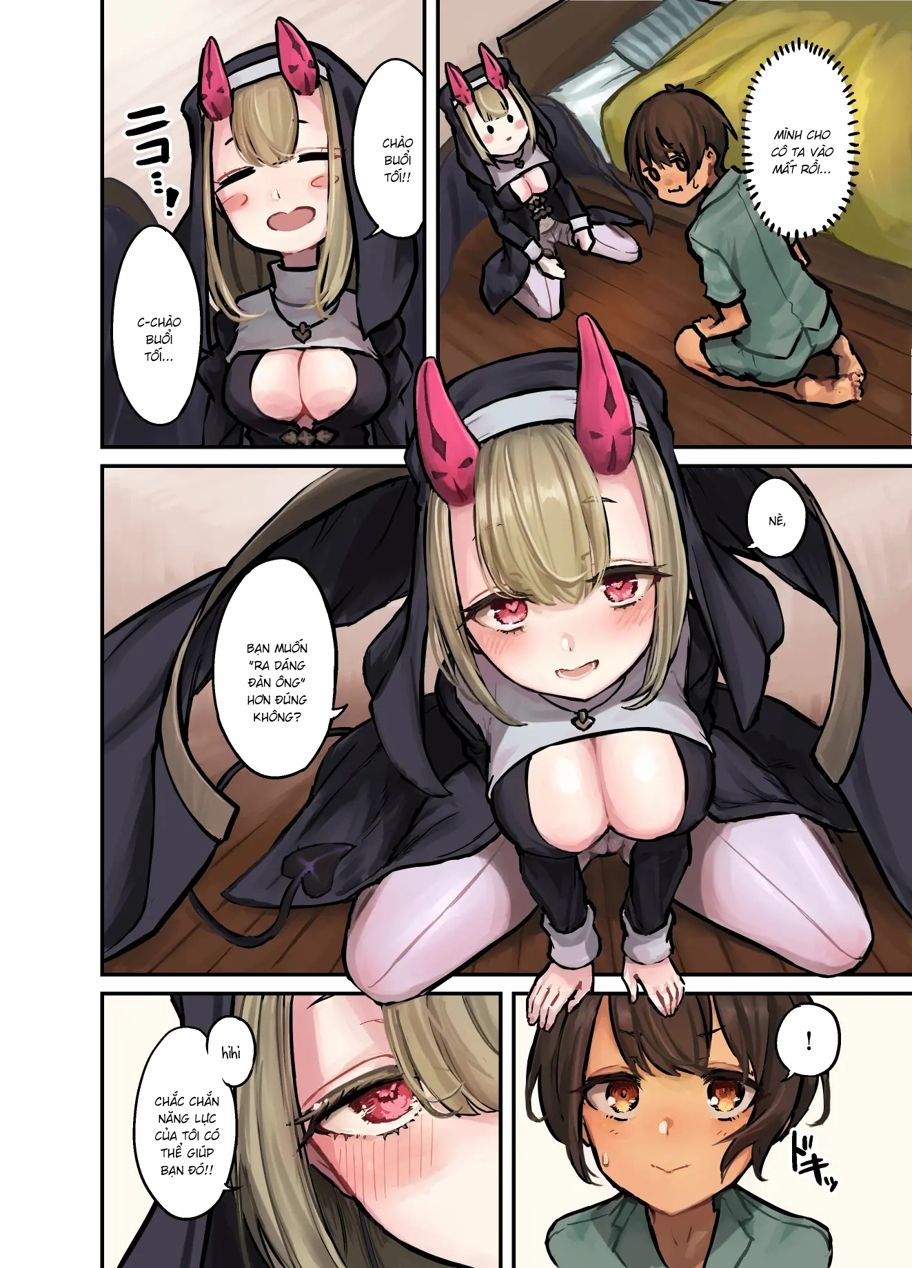 Đọc truyện hentai Konban wa Sister Succubus - Oneshot