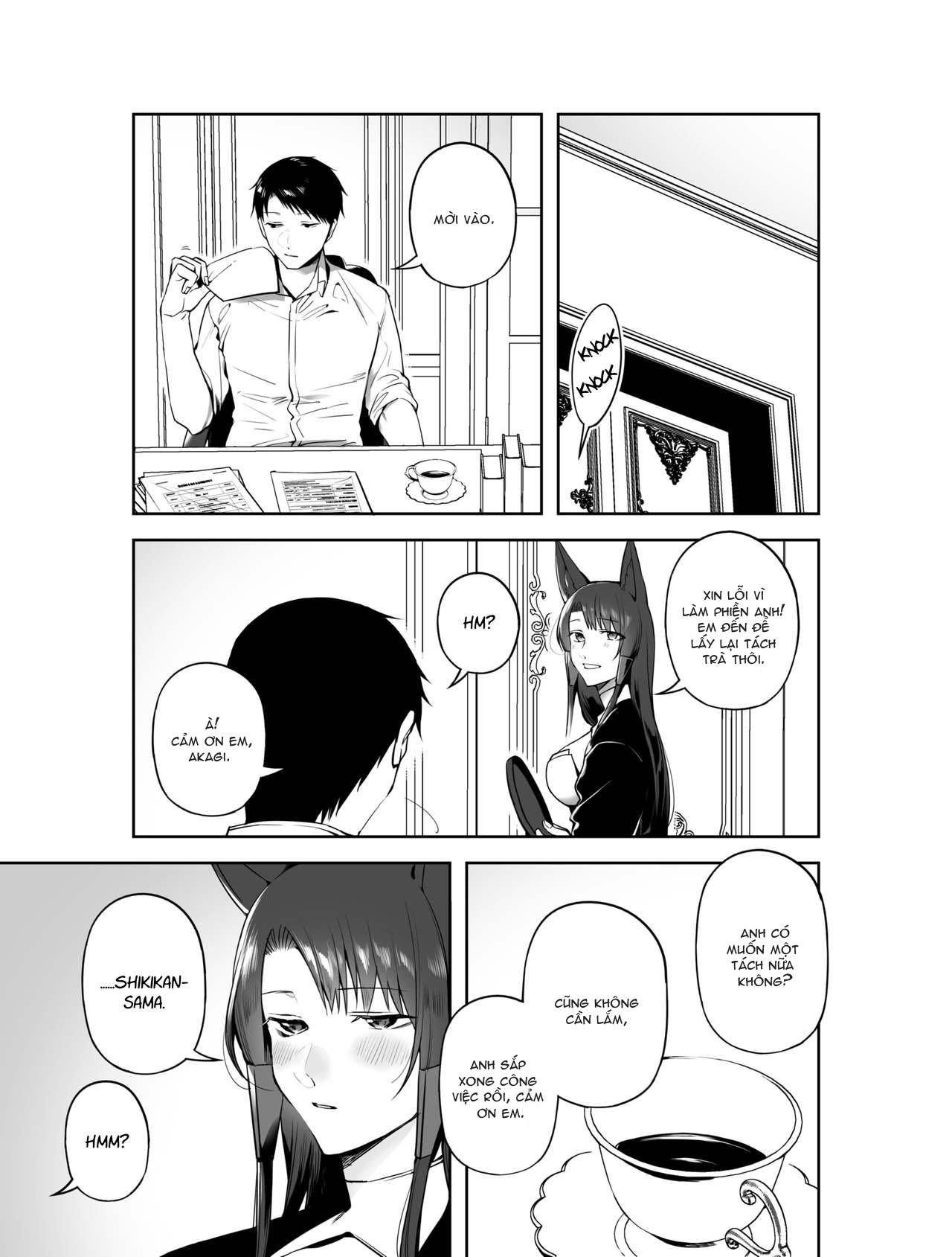 Đọc truyện hentai Cuốn sách khiến Akagi phải bú cu (Azurane) - Oneshot
