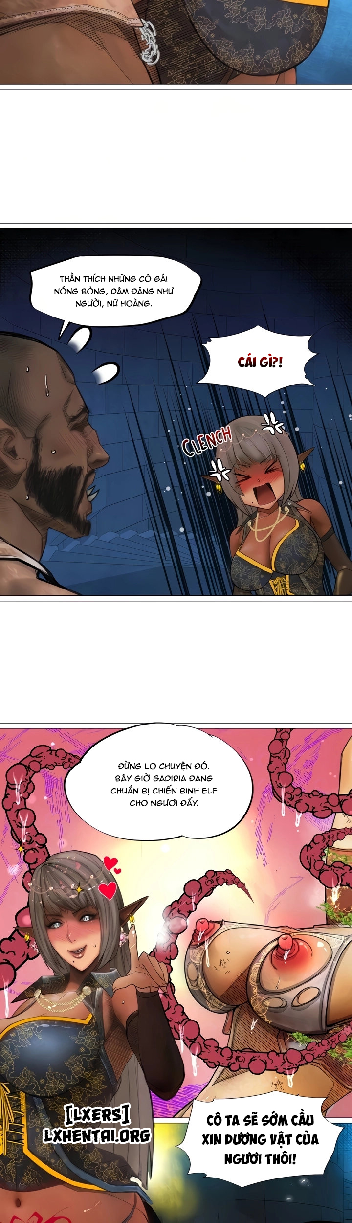 Đọc truyện hentai Nữ Hoàng Dark Elf Và Nô Lệ Orc - Chap 25