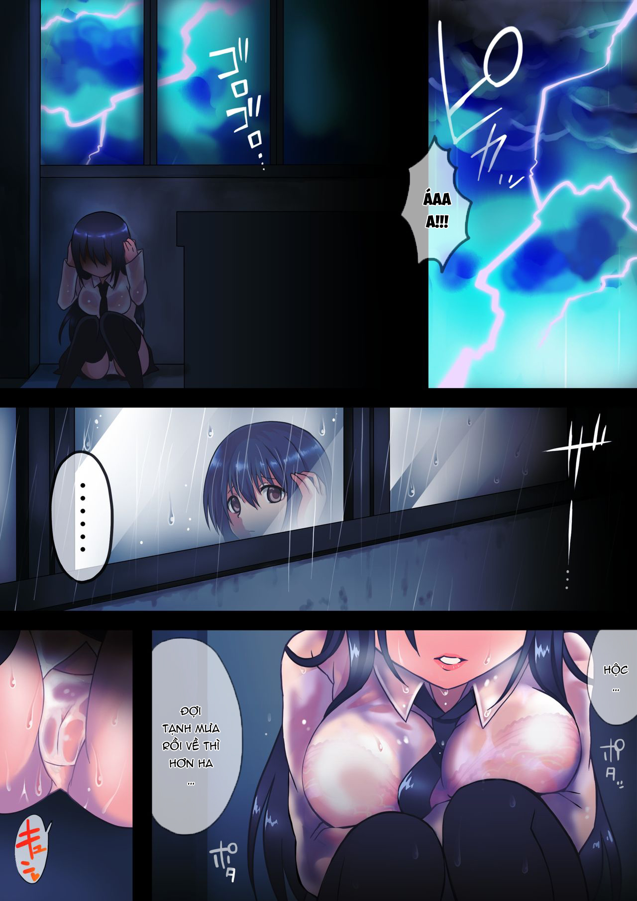 Đọc truyện hentai Vào một ngày mưa nọ, người thiếu nữ chìm đắm trong khoái cảm - Oneshot
