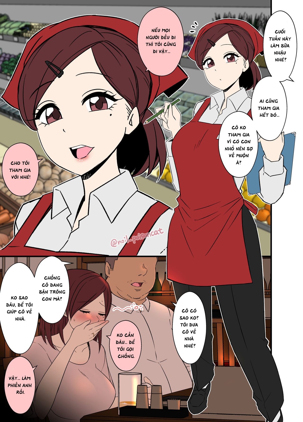 Đọc truyện hentai A Married Woman Who Gets Drunk At A Part-time Drinking Party And Is Taken To An Employee's House - Oneshot.
