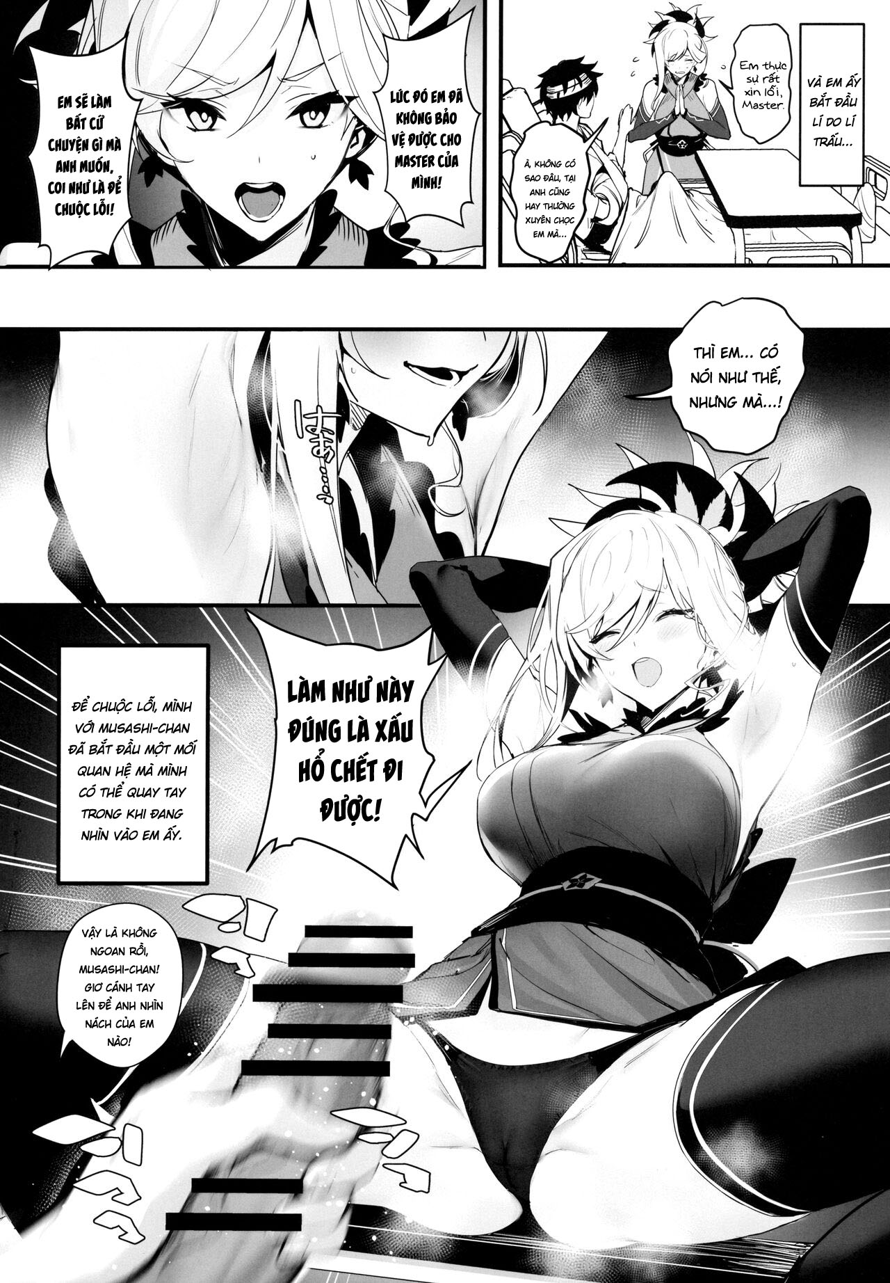 Đọc truyện hentai Musashi-chan nở muộn đang yêu bị đánh bại bởi tra tấn núm vú và quan hệ tình dục đáng yêu - Oneshot nứng