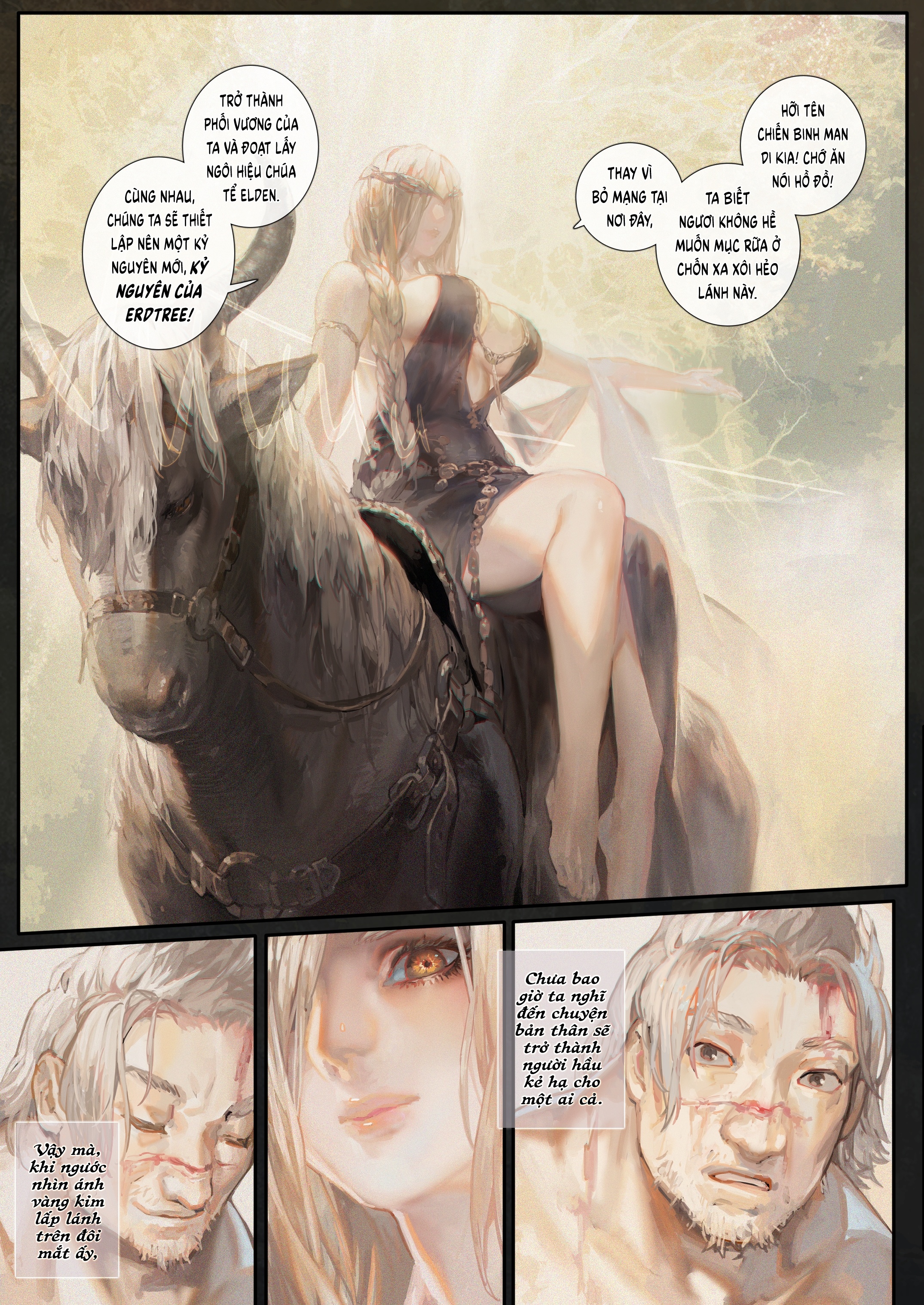 Đọc truyện hentai Hoàng Kim Thụ Lộc ~Dưới chân Erdtree~ - Bú fame nhẫn cỏ