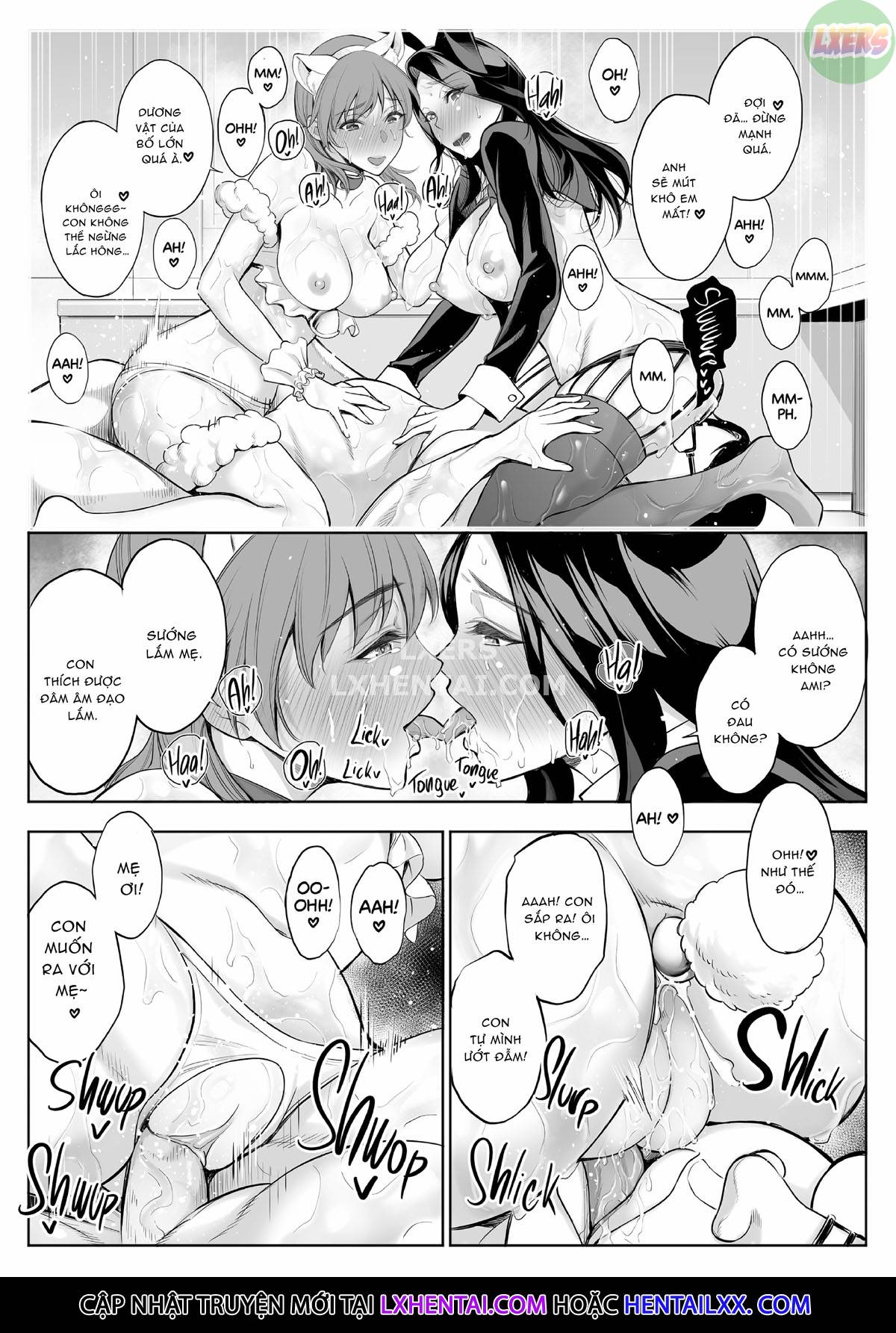 Đọc truyện hentai Red Light District: MILF/Daughter NTR - Chap 2 - Double the Fun