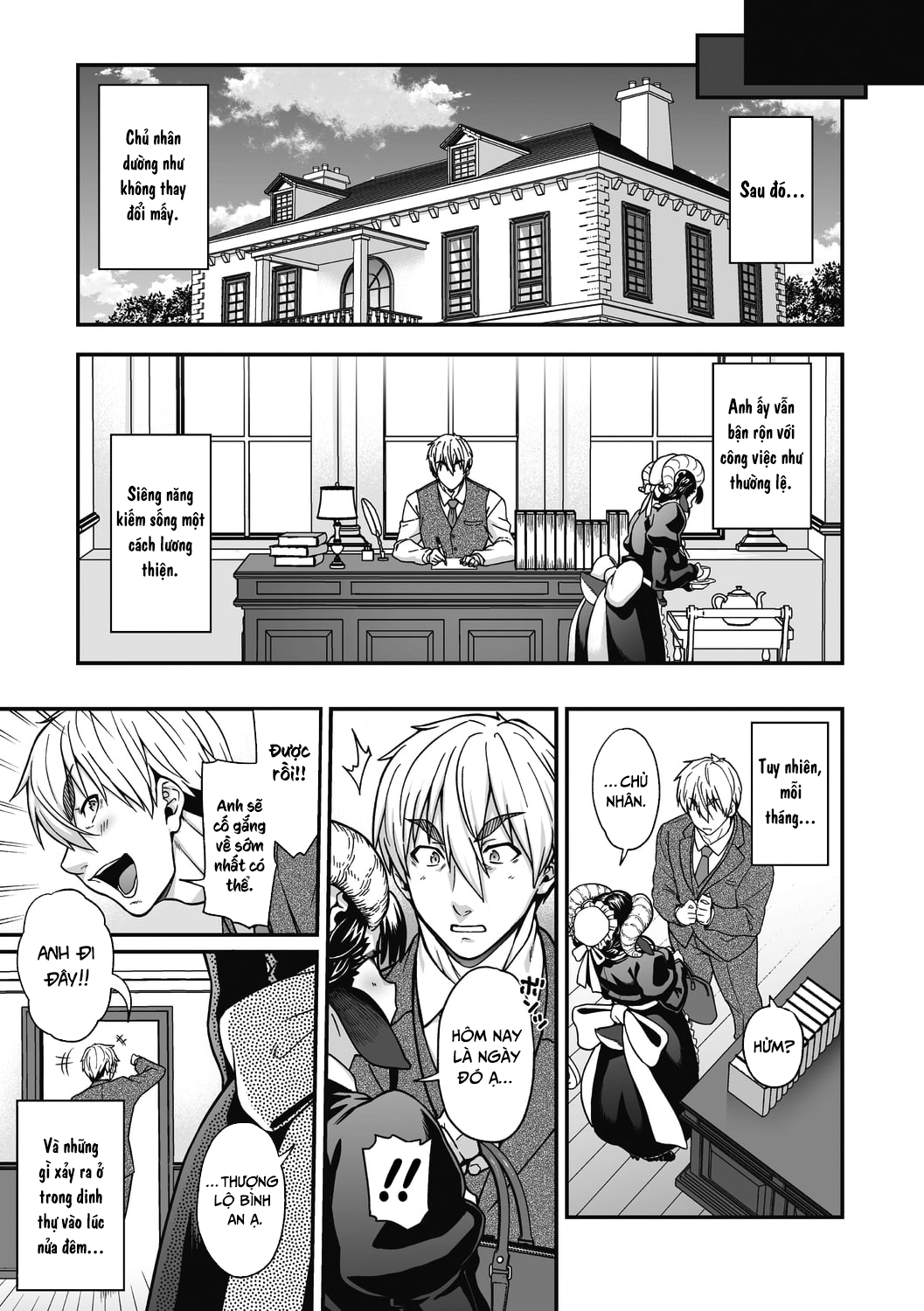 Đọc truyện hentai Chuyện tình lãng mạn của cô hầu gái lắm lông - Oneshot
