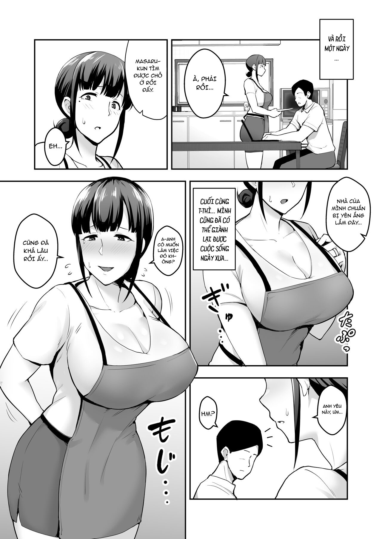 Đọc truyện hentai Netorareta Bakunyuu Seiso Zuma Hitomi - Chap 2