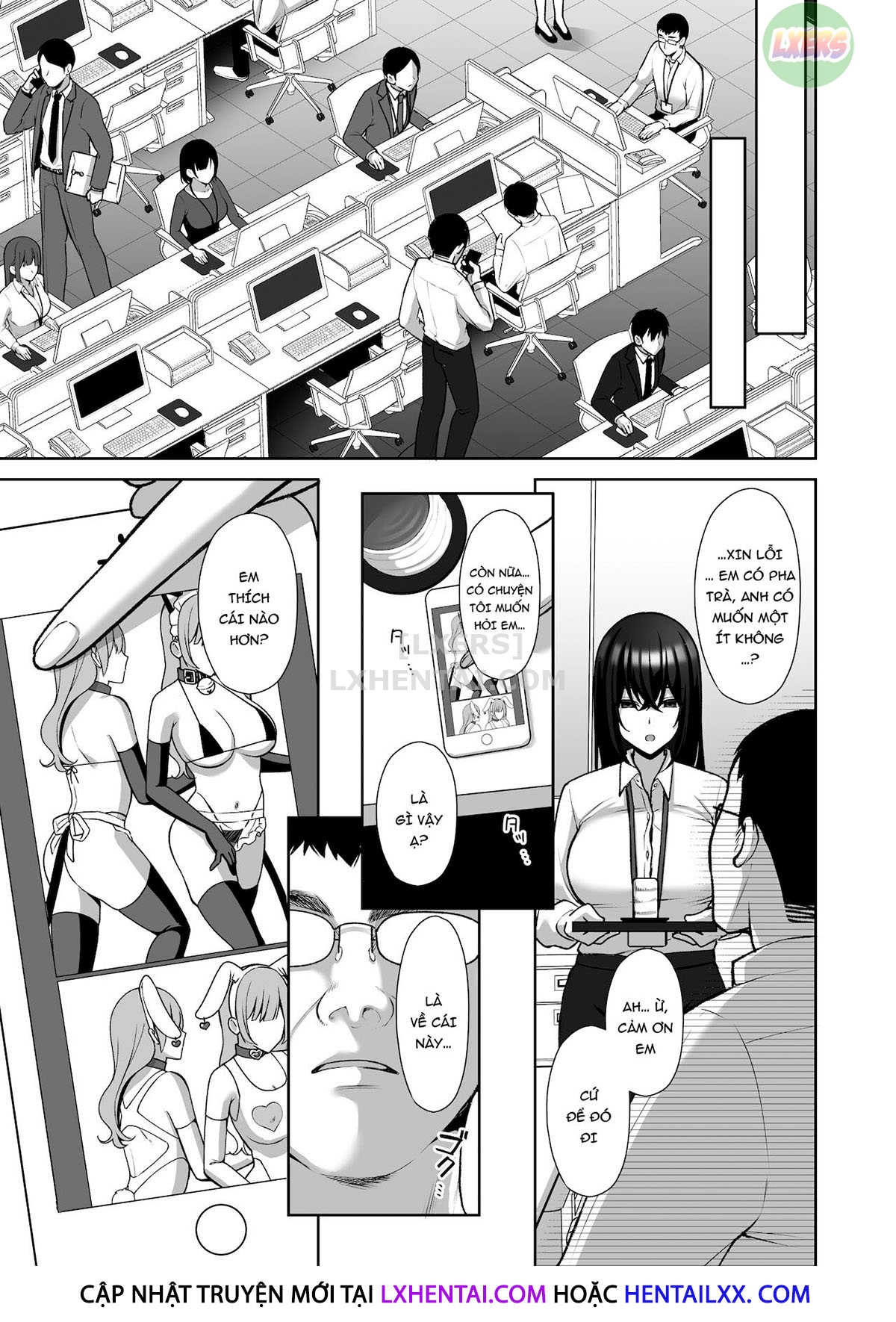 Đọc truyện hentai An Office Lady's Behind The Scenes Masochistic Onahole Training Chap 1