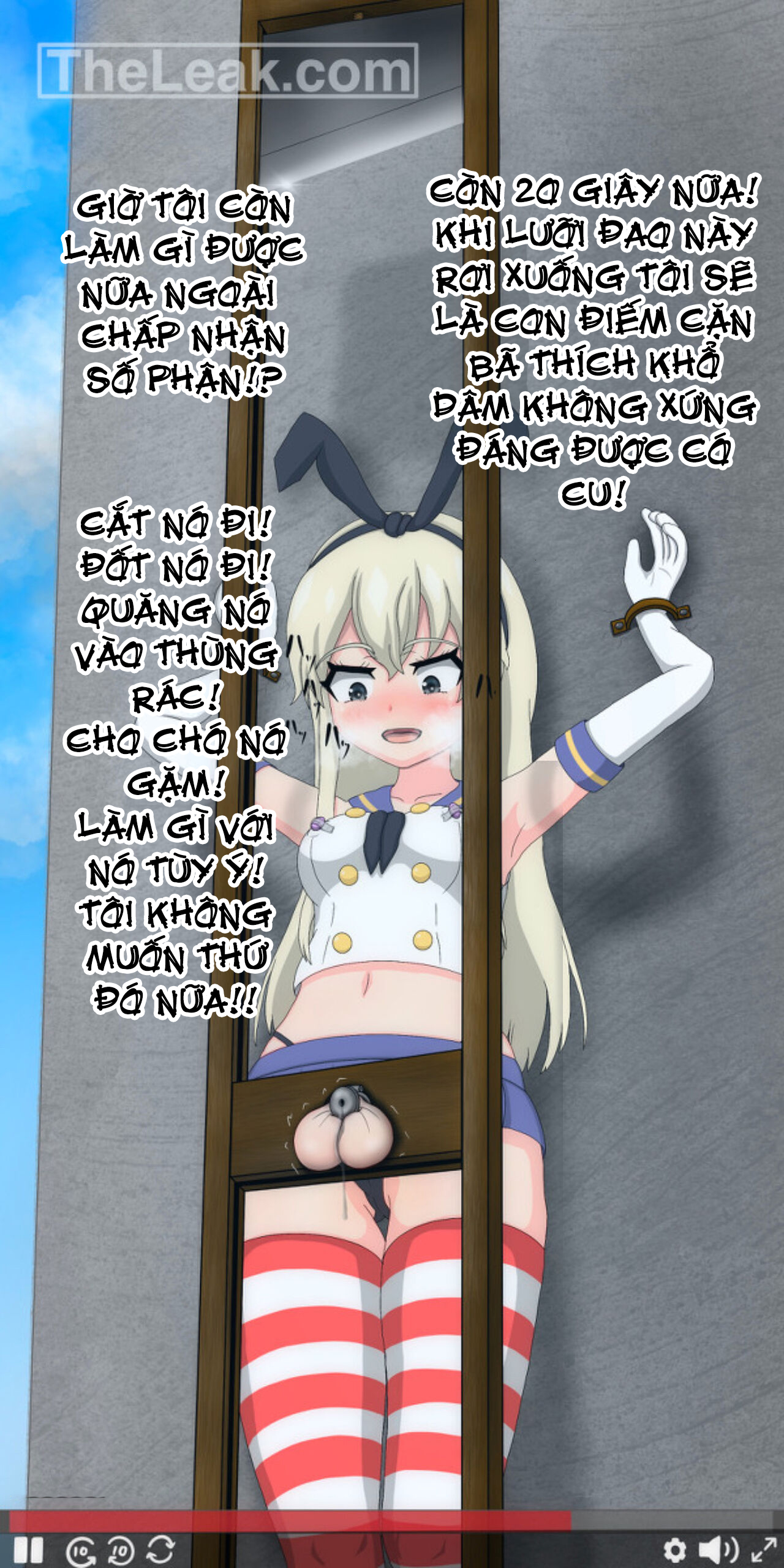 Đọc truyện hentai Buổi live Stream tự thiến của Shimakaze! - Oneshot
