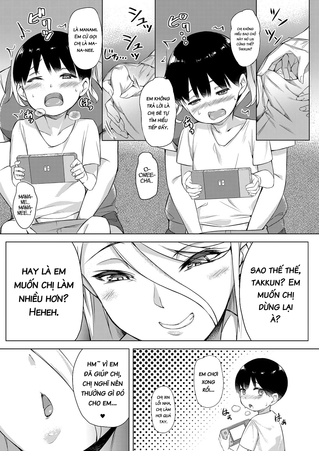 Đọc truyện hentai Ngày cậu bé biết được mùi gái - Oneshot
