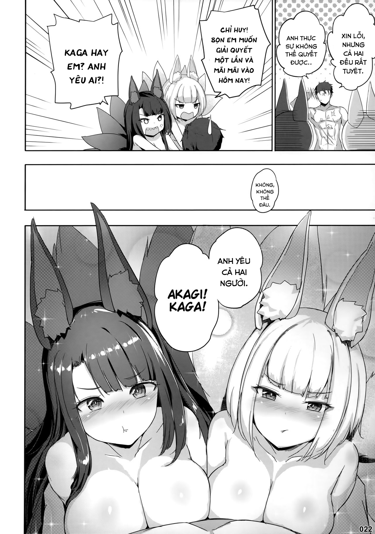 Đọc truyện hentai Akagi Kaga Don - Oneshot