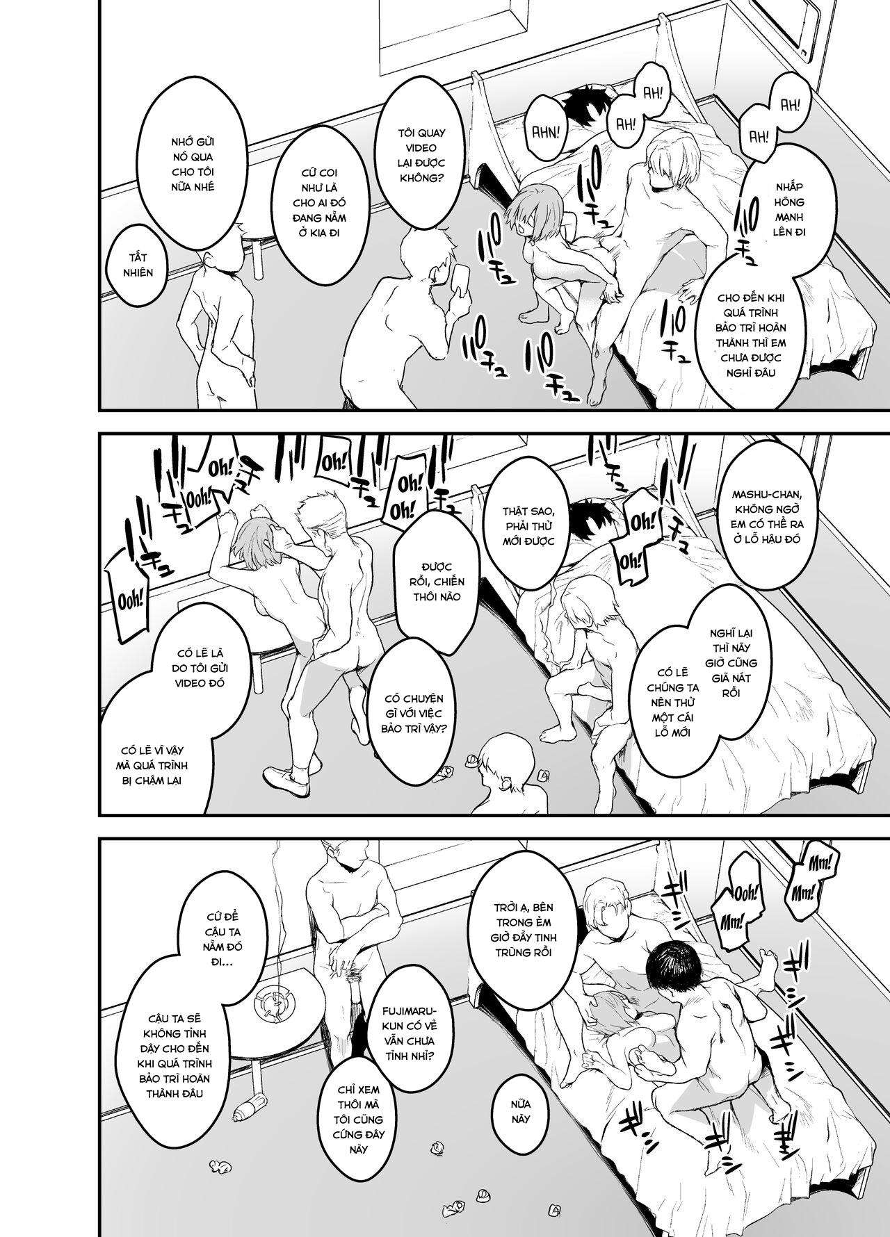 Đọc truyện hentai While Senpai Is Asleep During Maintenance - Oneshot