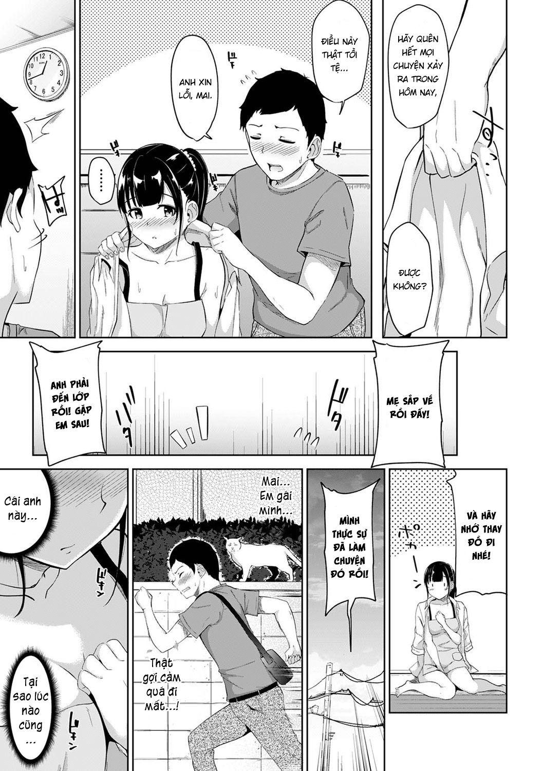 Đọc truyện hentai Tôi cố chịch em gái khi thấy ẻm mặc tạp dề khỏa thân... - Chap 1
