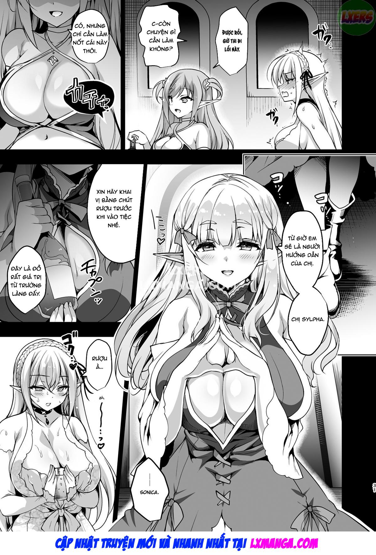 Đọc truyện hentai Elf ni Inmon o Tsukeru Hon Chap 3 LEVEL:3