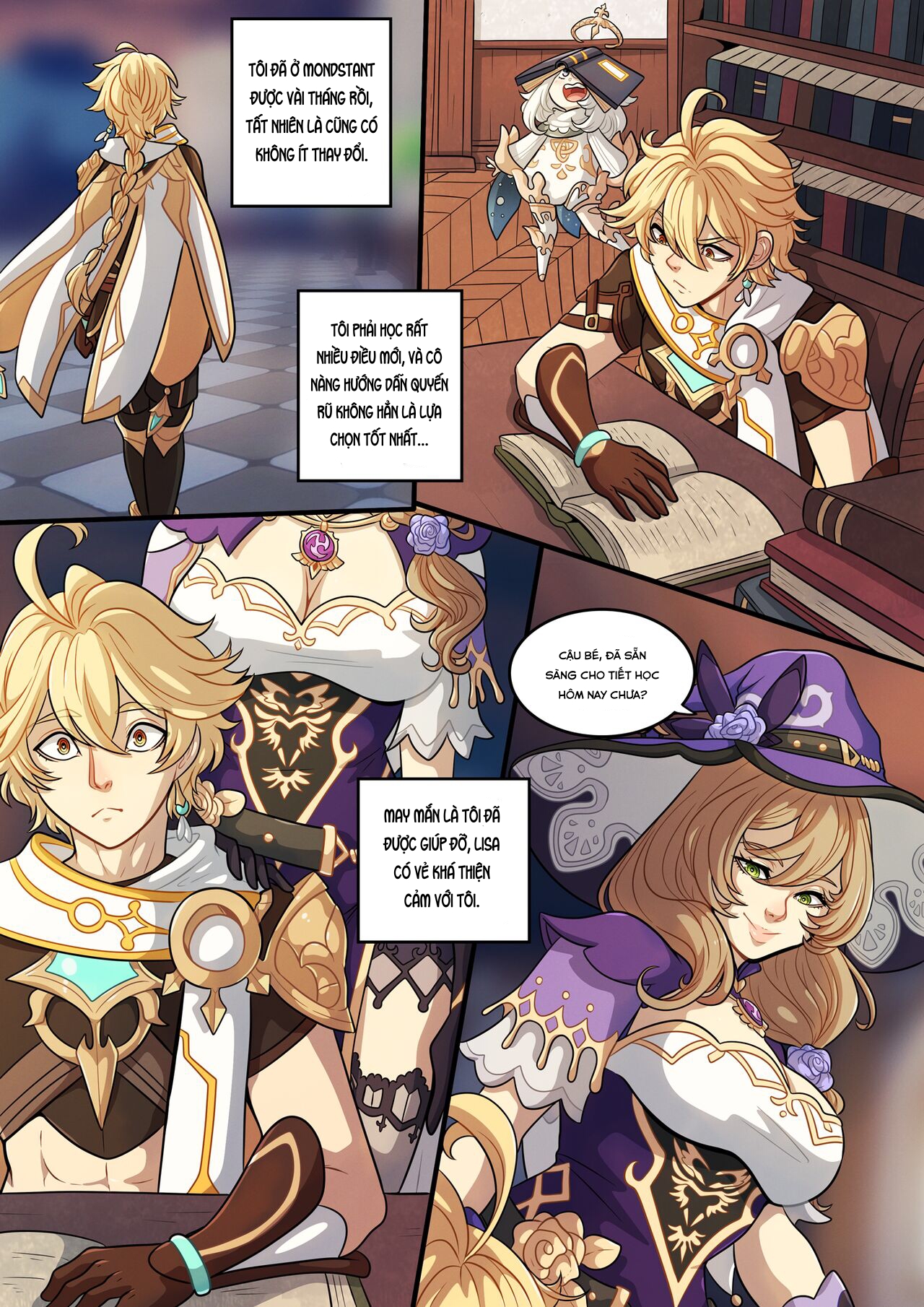 Đọc truyện hentai The Traveler's Guide to Teyvat's Heart-Lisa - Oneshot.