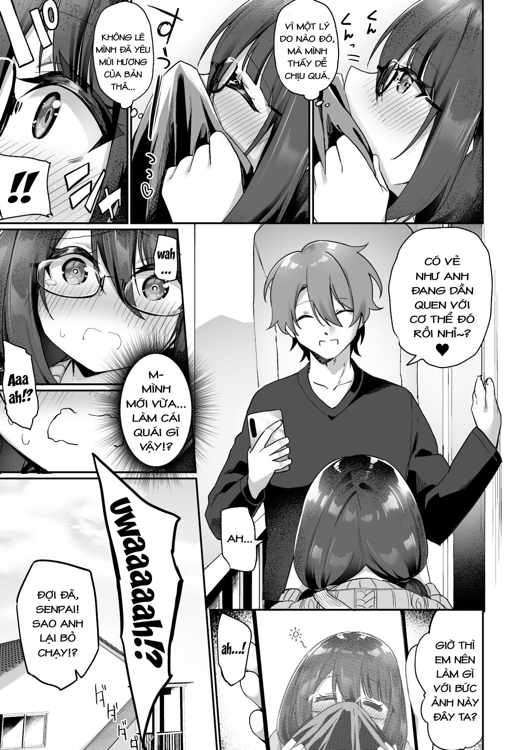 Đọc truyện hentai Boku No Koe O Kiku Dake De Hatsujou Shichau Yandere Kyonyuu Kouhai Ni Karada O Irekaerarete Shimatta! - Oneshot