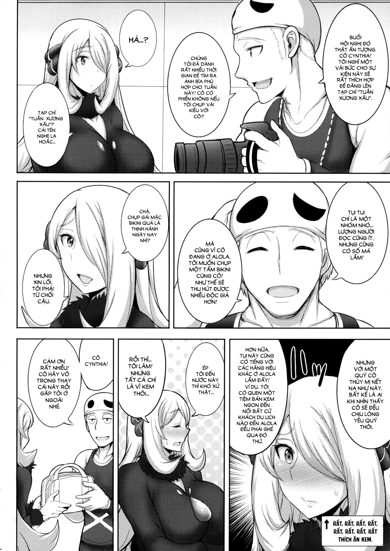 Đọc truyện hentai Alola! Chụp Cynthia mặc Bikini! - Oneshot