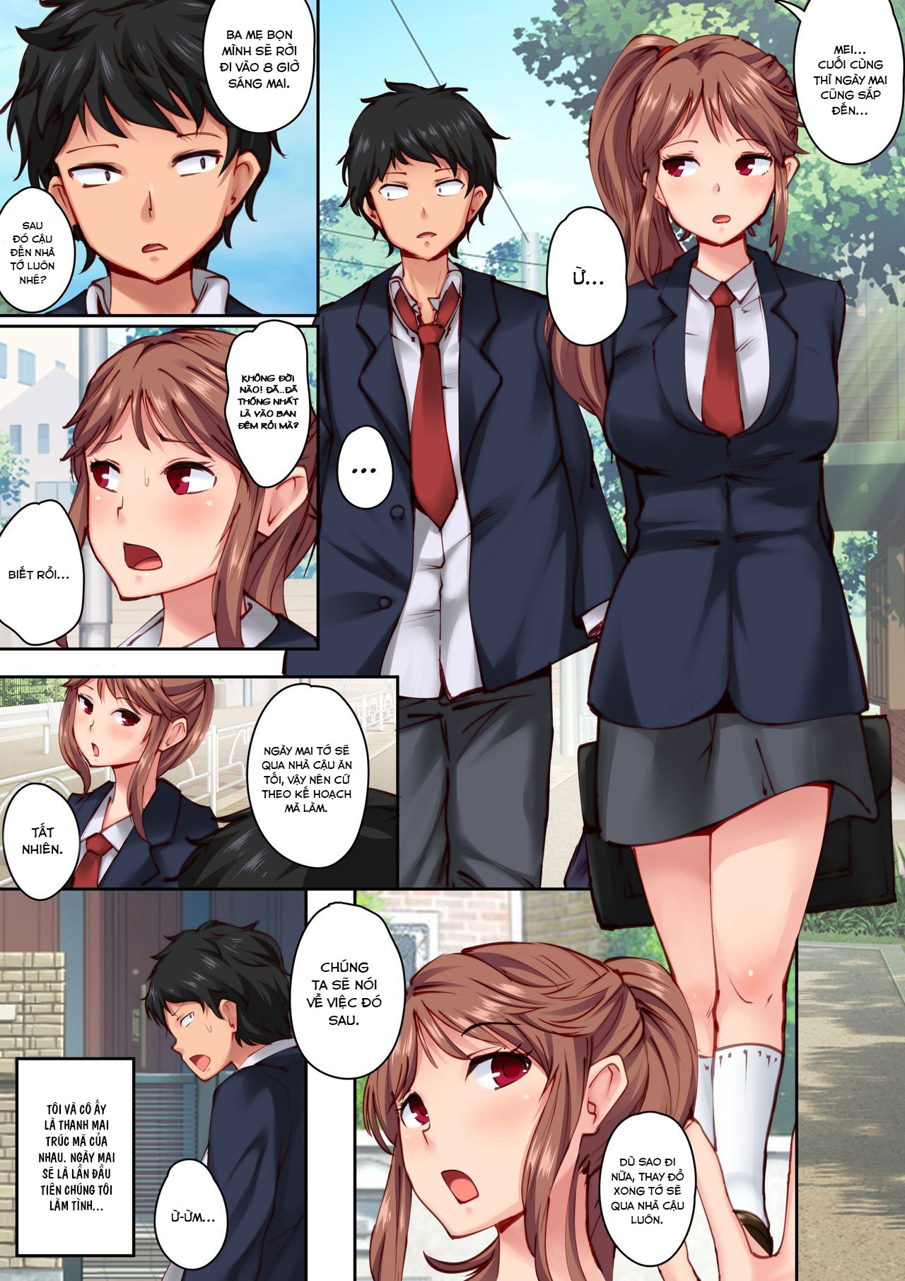 Đọc truyện hentai Home Alone Romp with my Childhood Friend - Oneshot