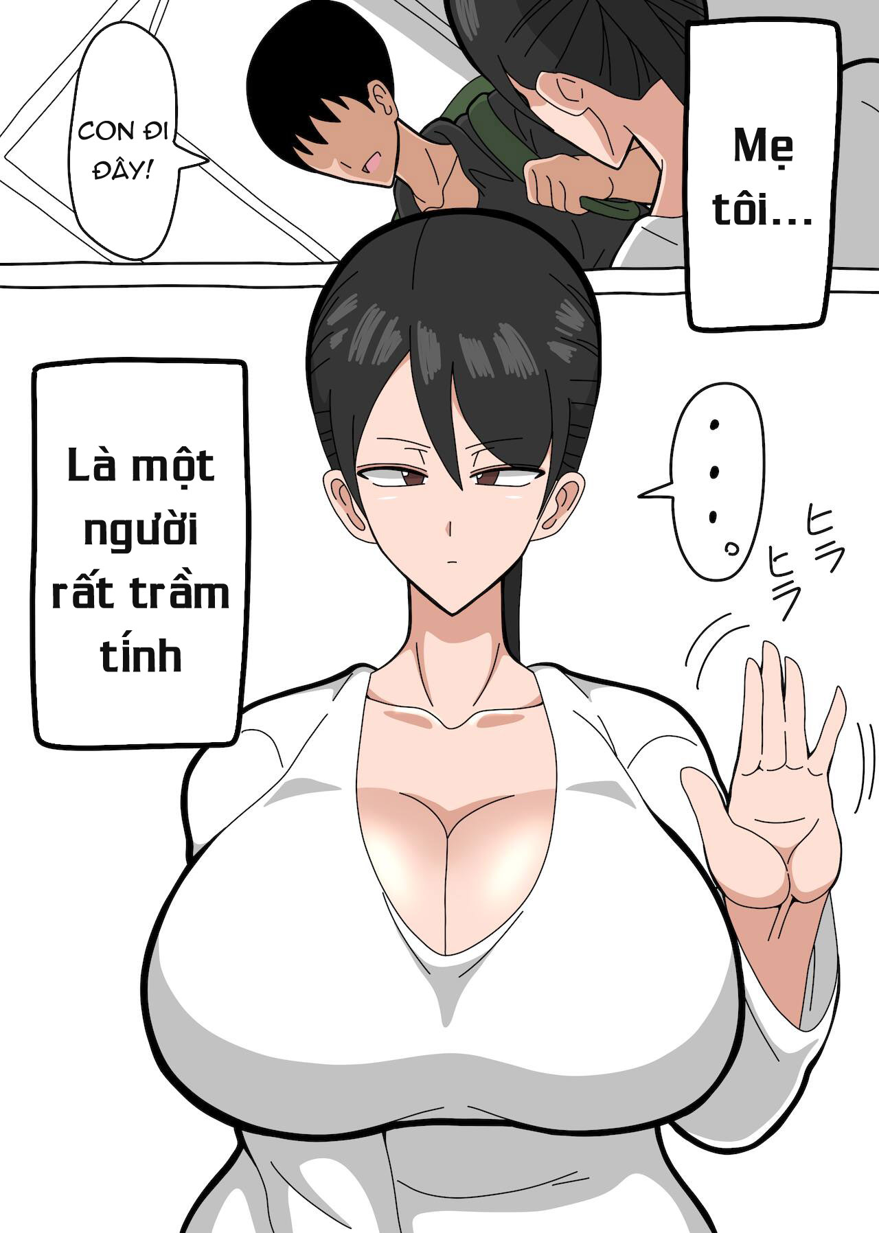 Đọc truyện hentai Kaa-san wa Mukuchi de Muhyoujou de Muteikou - Oneshot