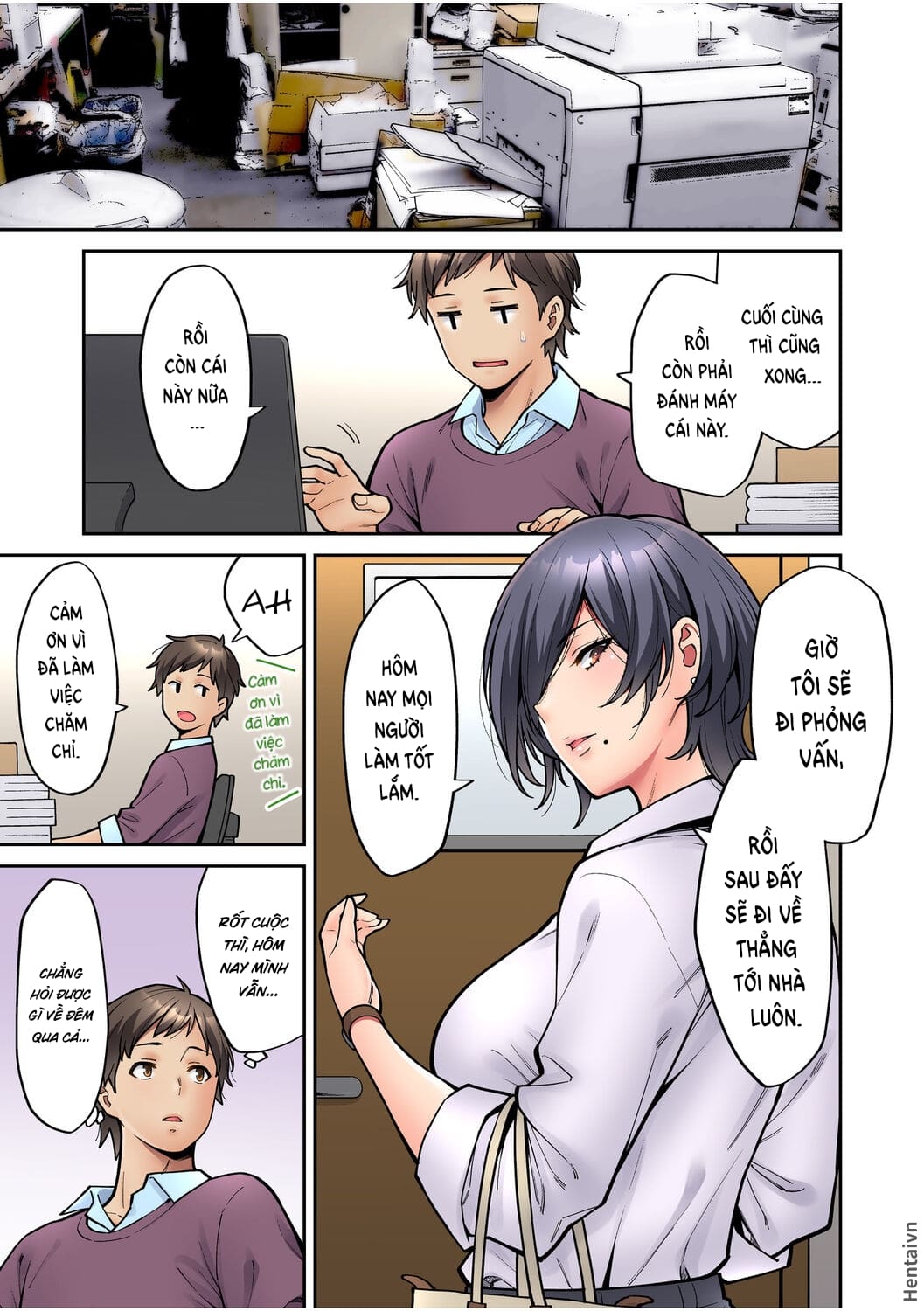 Đọc truyện hentai Làm tình với vị sếp say xỉn mà tôi ngưỡng mộ! - Chap 2: Làm tình ngoài ban công