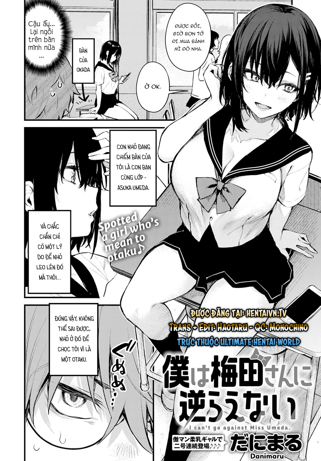 Đọc truyện hentai Boku wa Umeda-san ni Sakaraenai - Oneshot