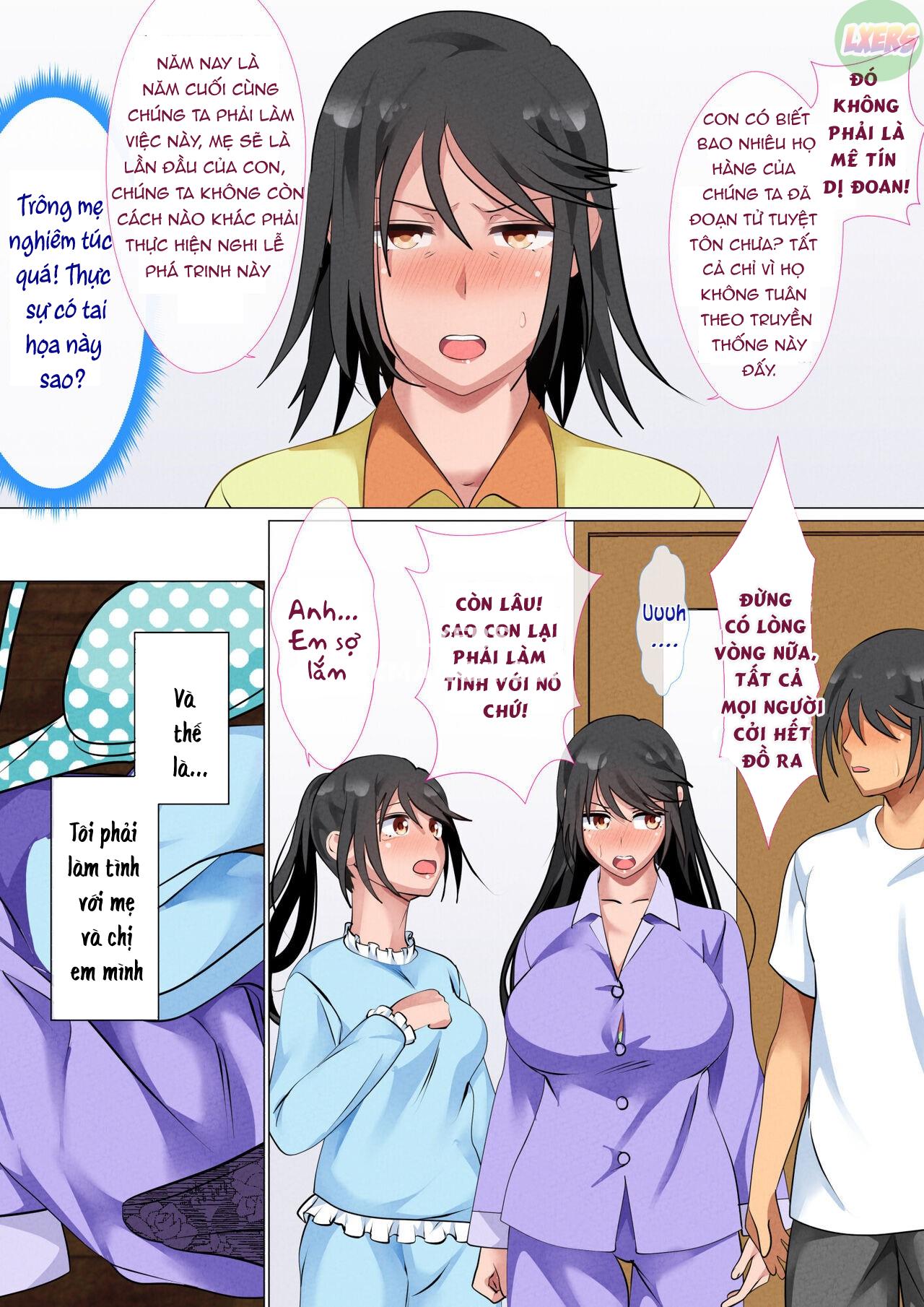 Đọc truyện hentai Kazoku De Musuko O Fudeoroshi Suru Narawashi Ga Sonzai Suru Kakei Oneshot