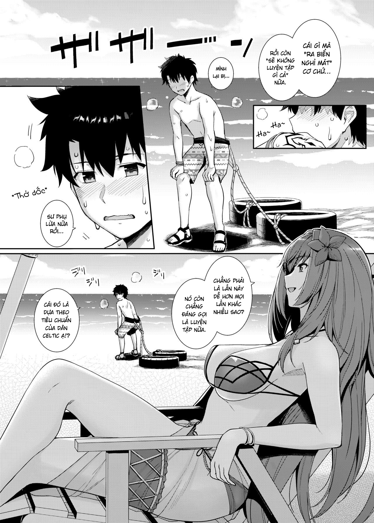 Đọc truyện hentai Mizugi Shishou to Koibito Ecchi Suru Hon - Bản không che
