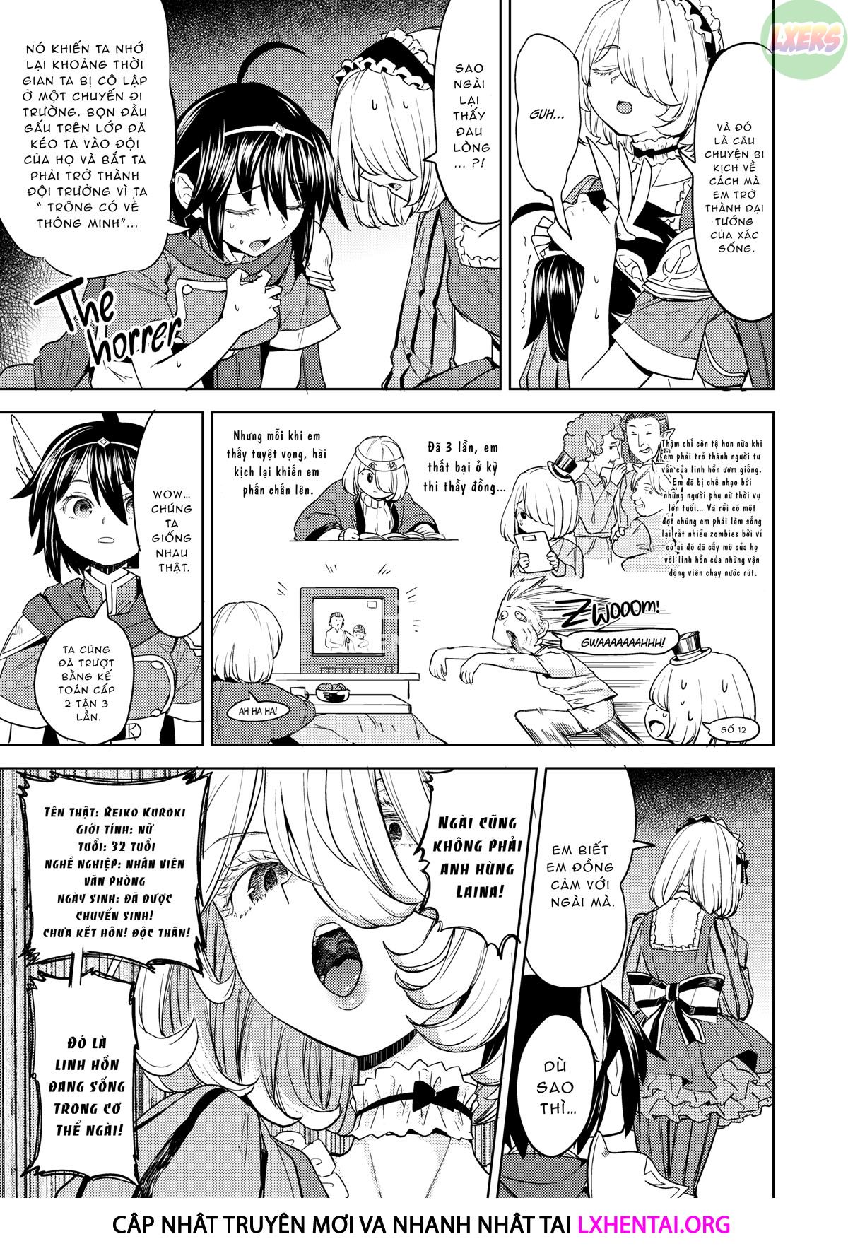 Đọc truyện hentai Tái sinh thành một nữ anh hùng có 5 người vợ quỷ - Chap 4