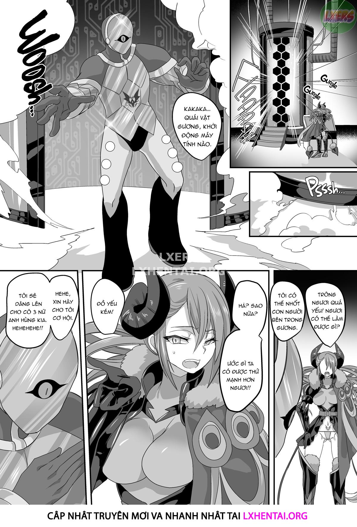 Đọc truyện hentai Saikyou no Seigi no Hero wa Kagami no Naka de wa Saijaku no Kaijin - Oneshot