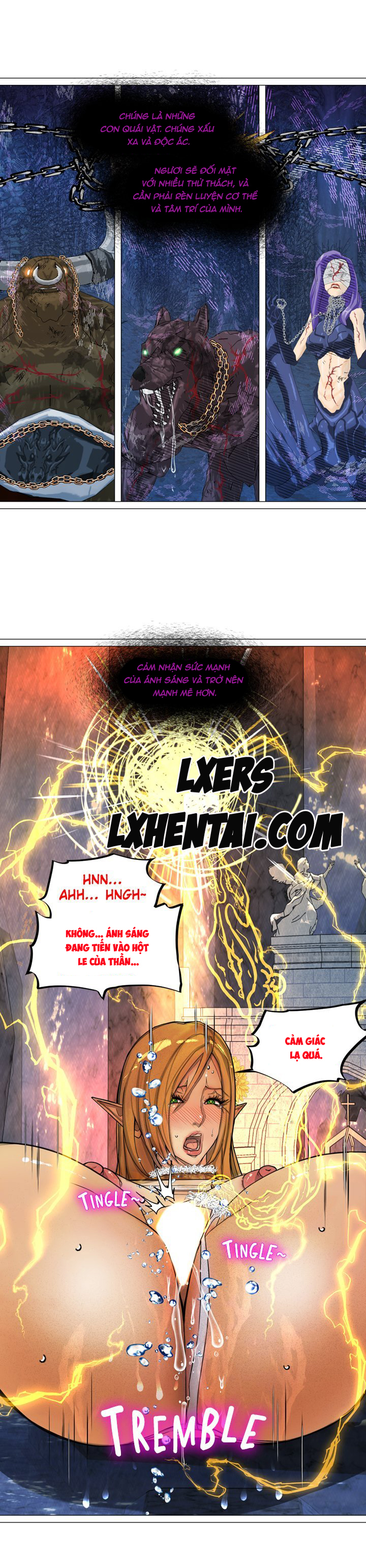 Đọc truyện hentai Nữ Hoàng Dark Elf Và Nô Lệ Orc - Chap 9
