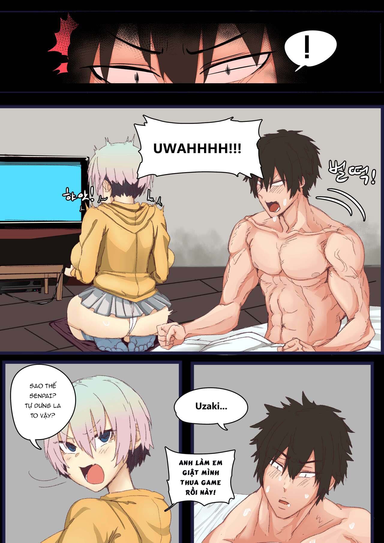 Đọc truyện hentai Uzaki-chan's prank on sleeping Senpai - Oneshot