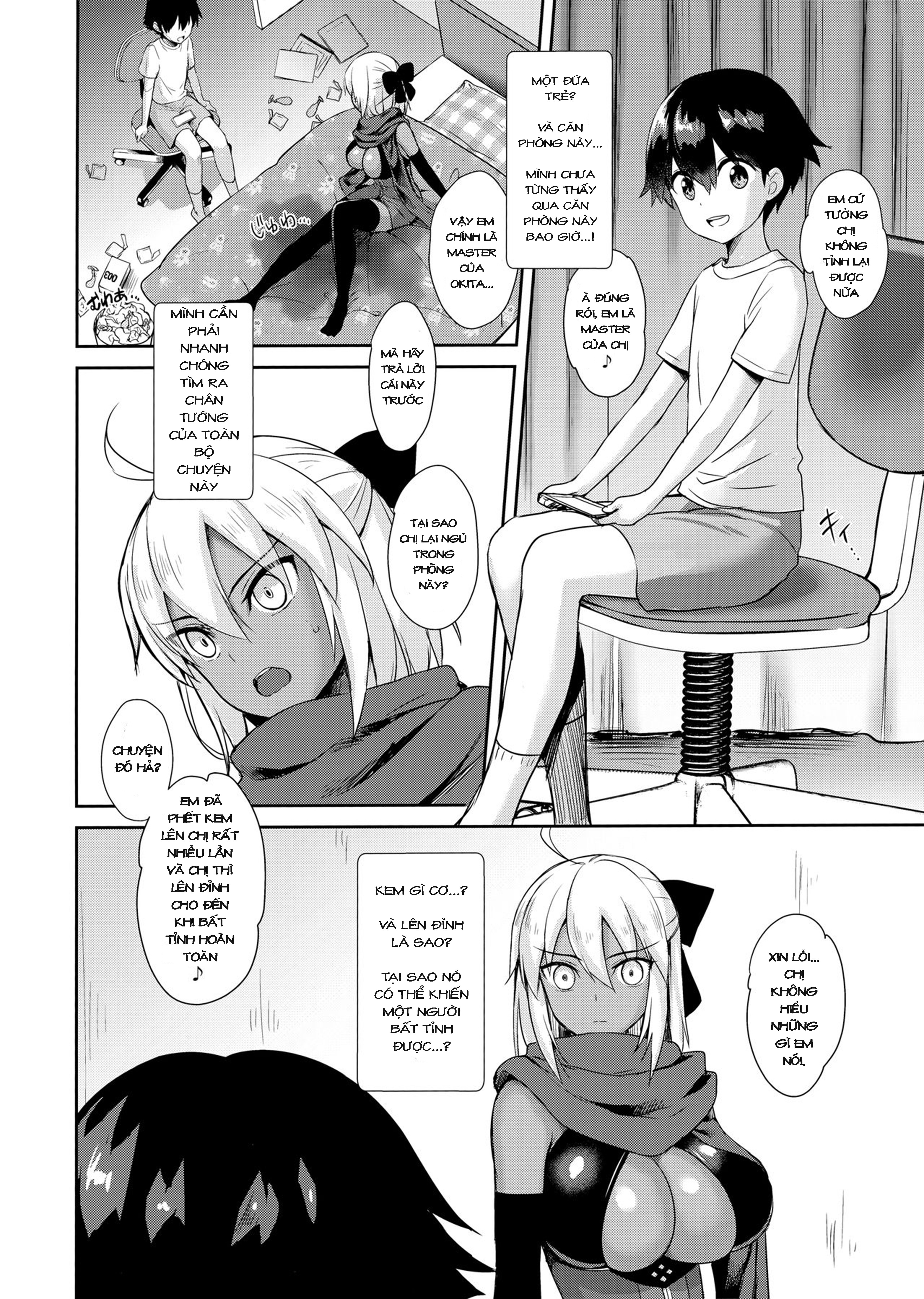 Đọc truyện hentai Thay đổi vòng gieo hạt của Okita (Fate/Grand Order) - Oneshot