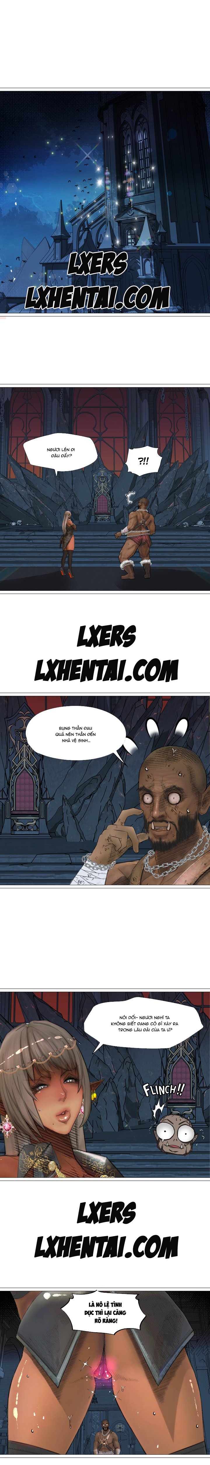 Đọc truyện hentai Nữ Hoàng Dark Elf Và Nô Lệ Orc - Chap 14
