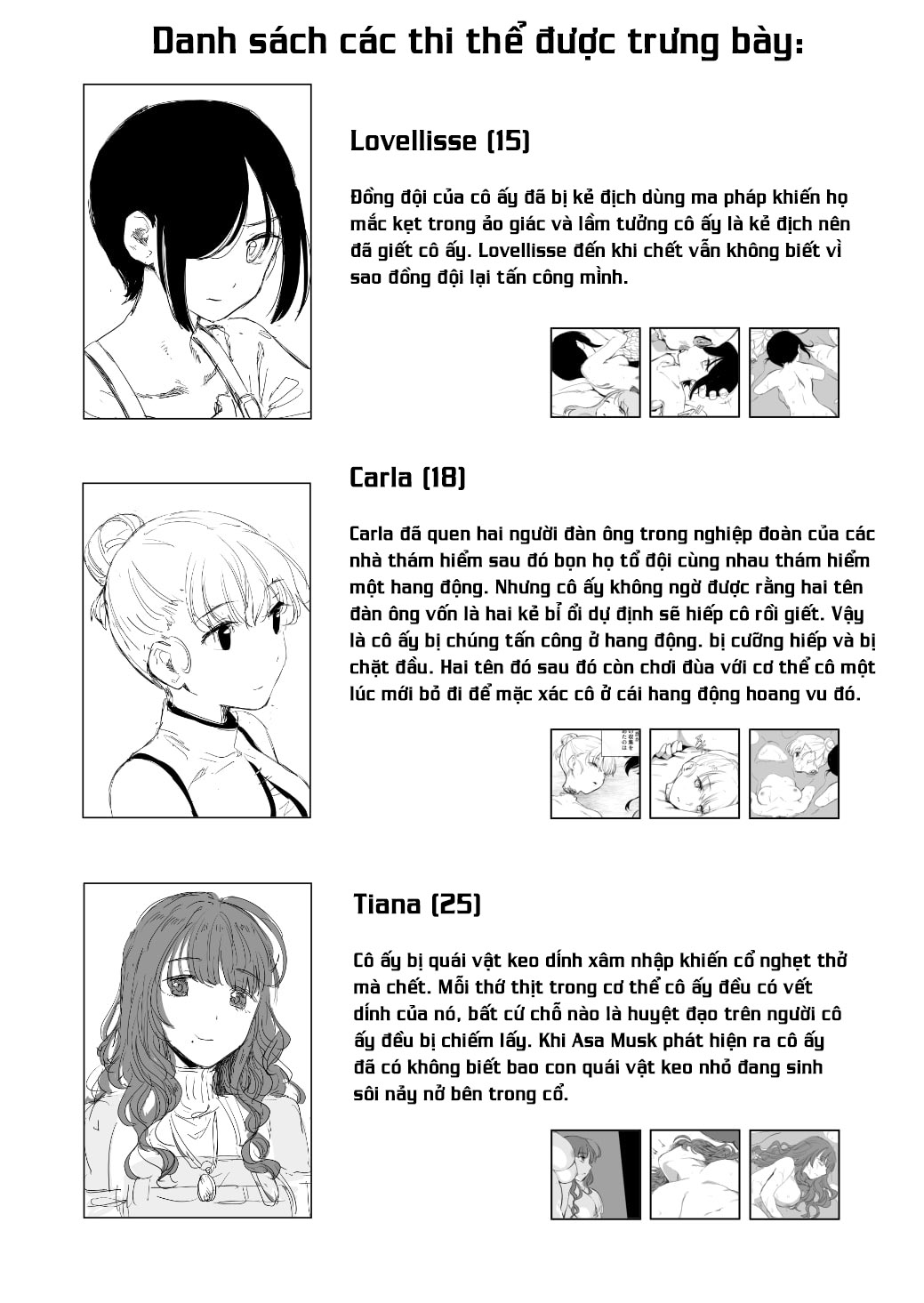 Đọc truyện hentai Bảo tàng xác chết - Oneshot