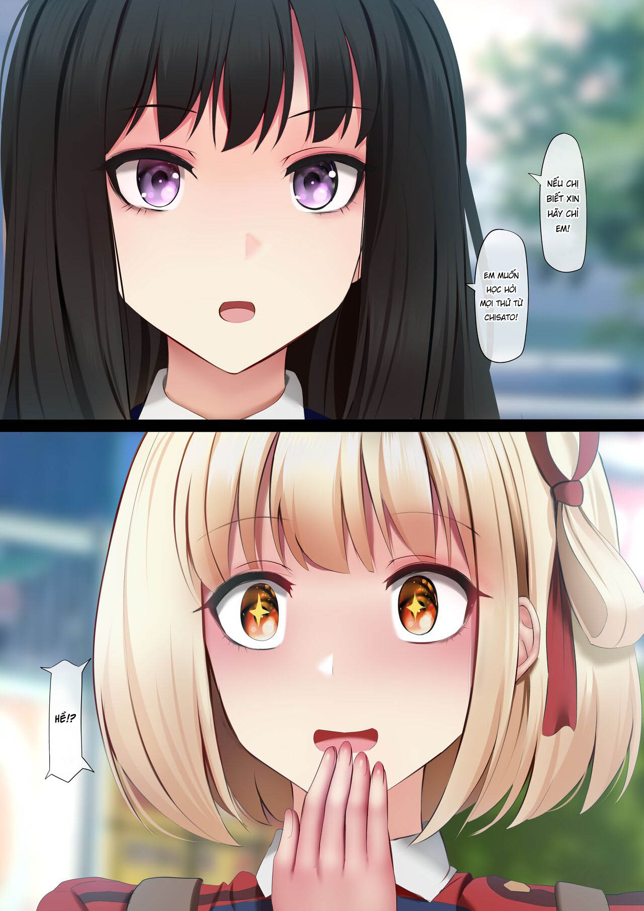 Đọc truyện hentai Buổi huấn luyện đặc biệt của Chisato và Takina - Oneshot