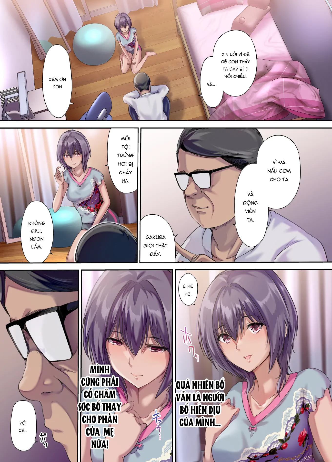 Đọc truyện hentai Con gái được thụ tinh trong phòng ngủ của cặp đôi - Chap 1