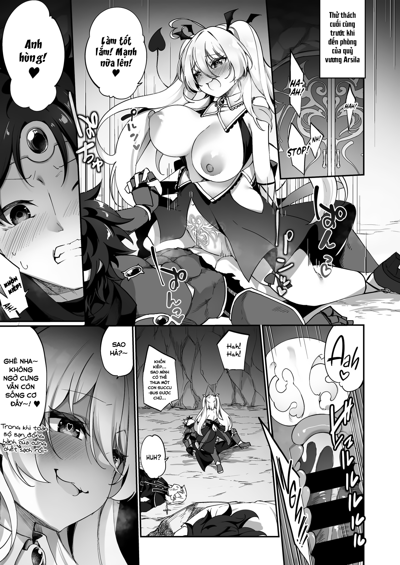 Đọc truyện hentai Câu chuyện về người hùng đã đánh bại quỷ vương nhưng lại thua trước Succubus và tận hưởng cuộc sống làm Succubus! - Oneshot