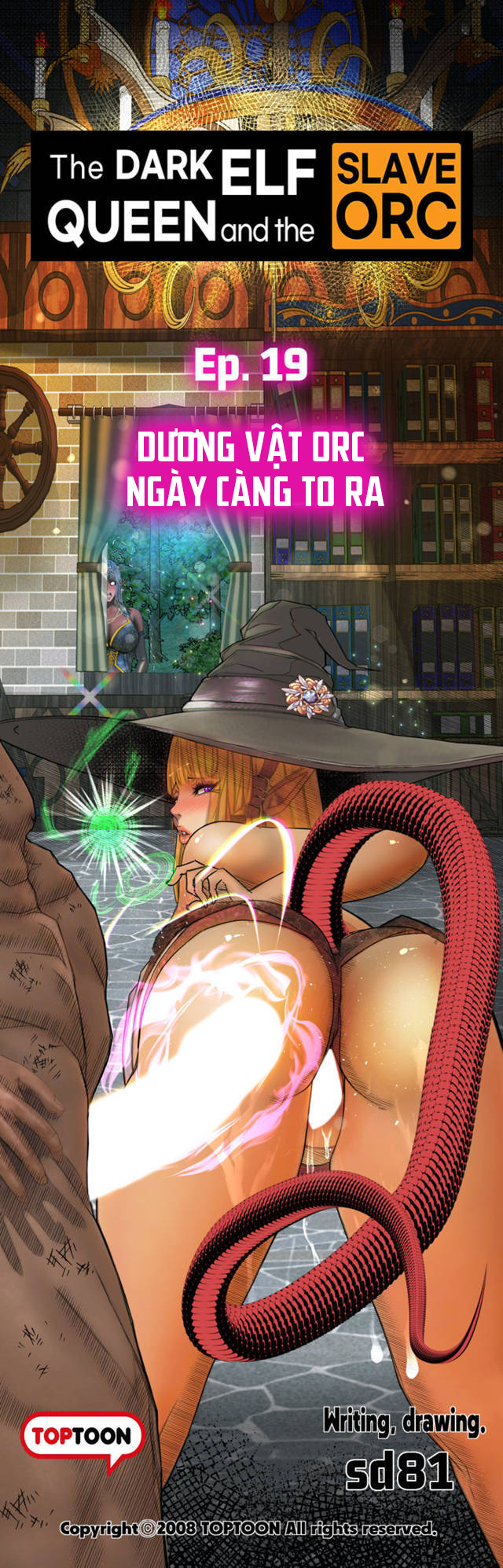 Đọc truyện hentai Nữ Hoàng Dark Elf Và Nô Lệ Orc - Chap 19