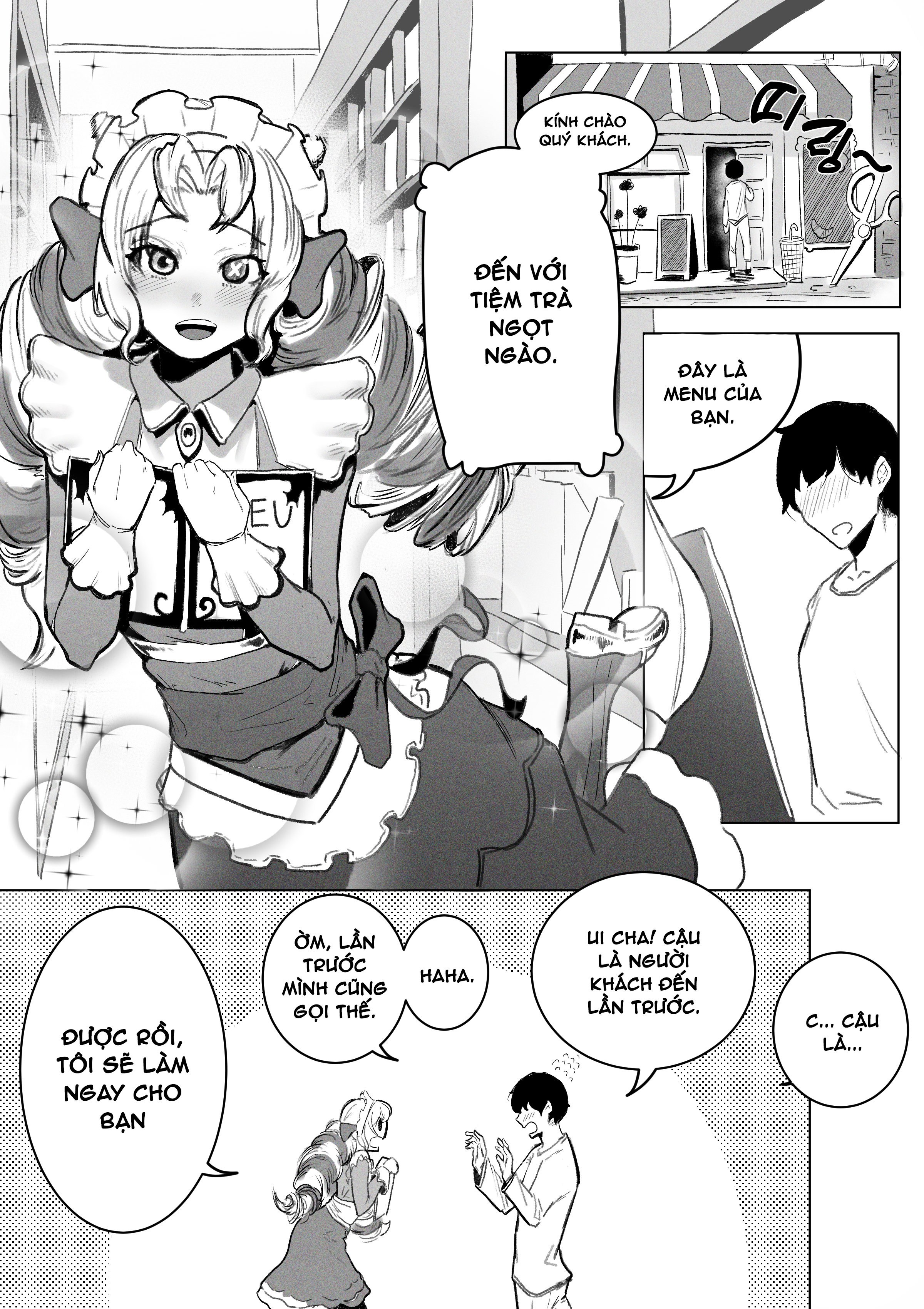 Đọc truyện hentai Tiệm trà ngọt ngào - Tầng 2 của quán