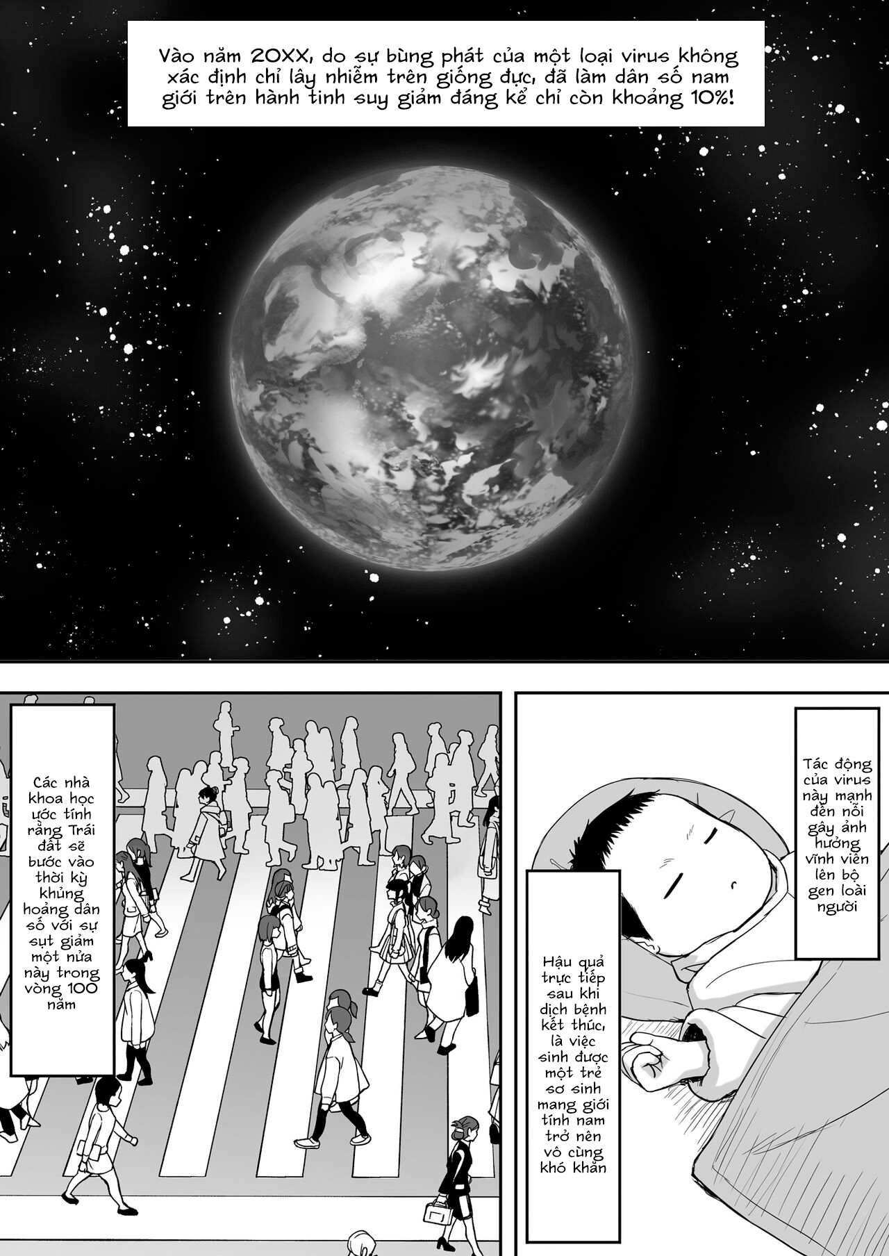 Đọc truyện hentai Thế giới đàn ông trở lên khan hiếm - Chap 1