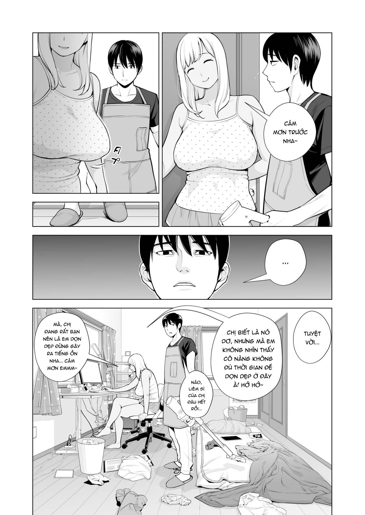 Đọc truyện hentai Nureane - Đêm hè, làm tình cùng chị gái đã ly dị - Ch. 1