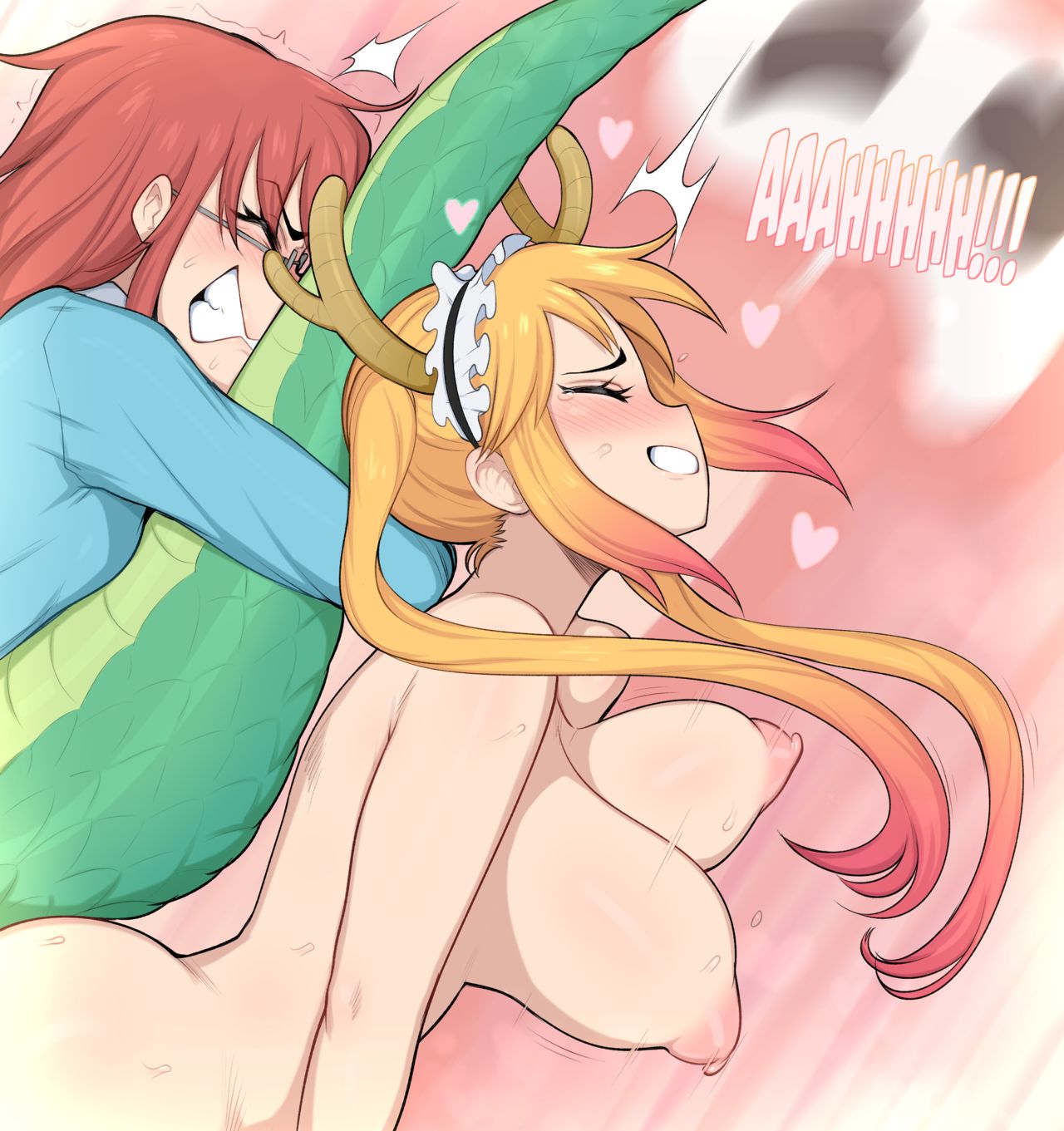 Đọc truyện hentai Nàng người hầu rồng của kobayashi - Oneshot
